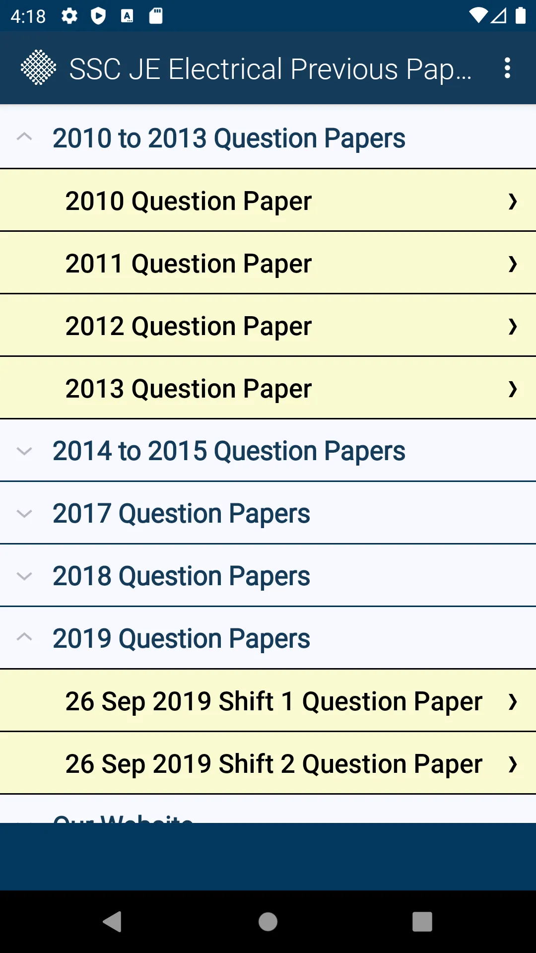 SSC JE Electrical Previous | Indus Appstore | Screenshot