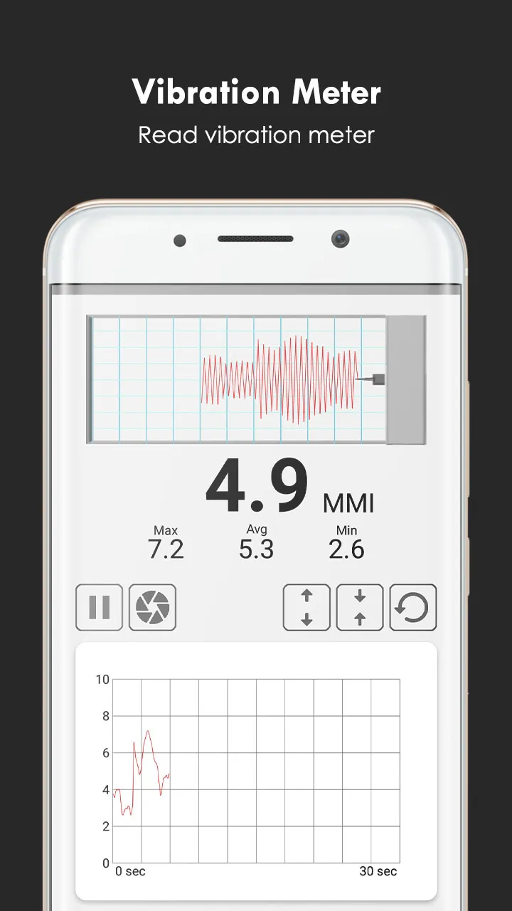 Seismometer Vibration Meter | Indus Appstore | Screenshot