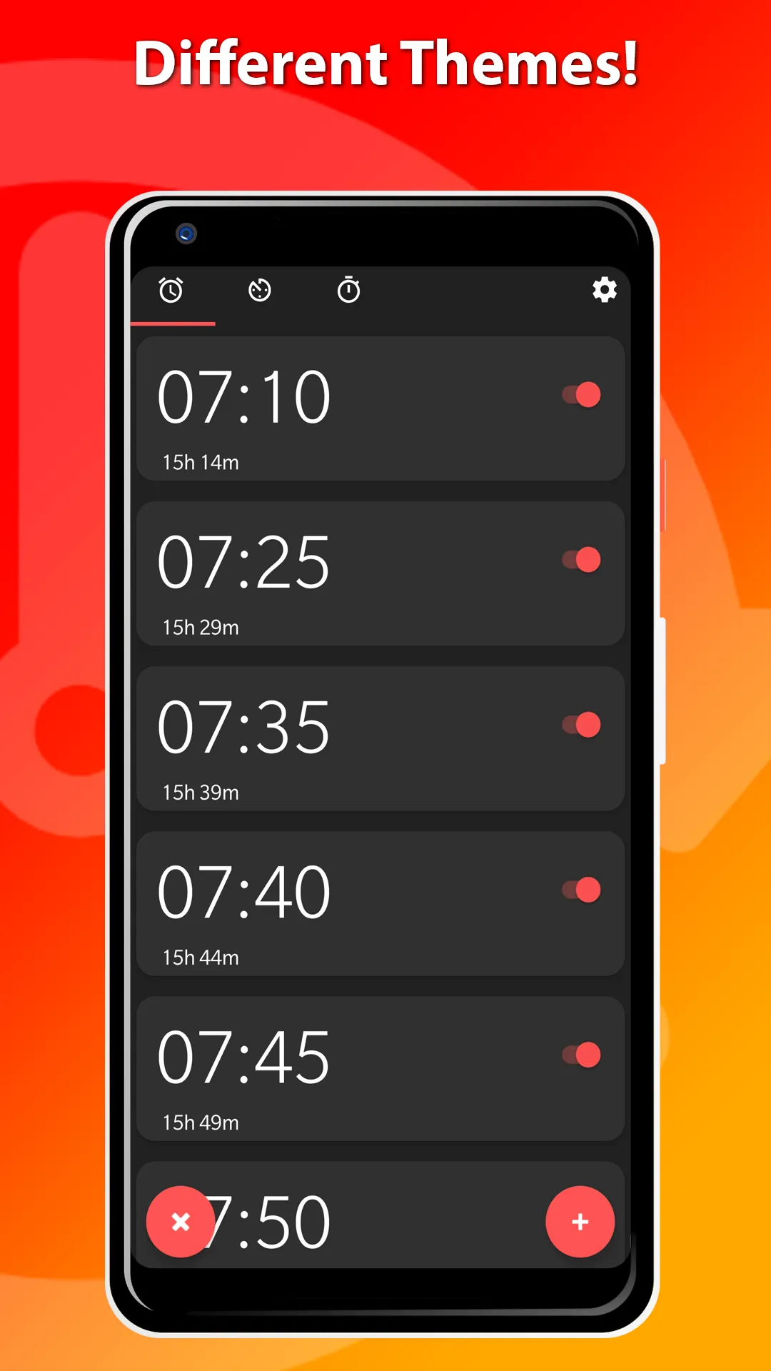 Set multiple alarms - OneClock | Indus Appstore | Screenshot