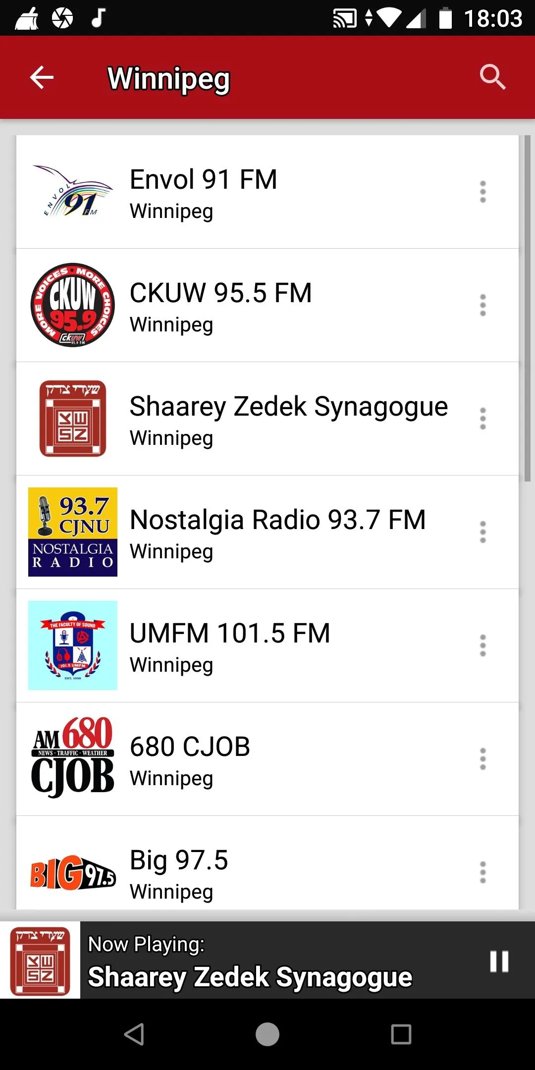 Manitoba Radio Stations-Canada | Indus Appstore | Screenshot