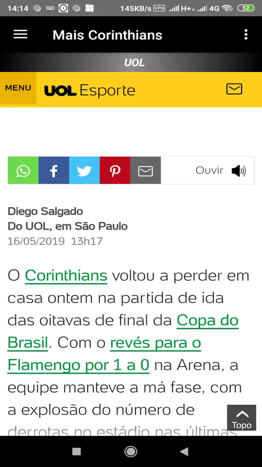 Mais Corinthians | Indus Appstore | Screenshot