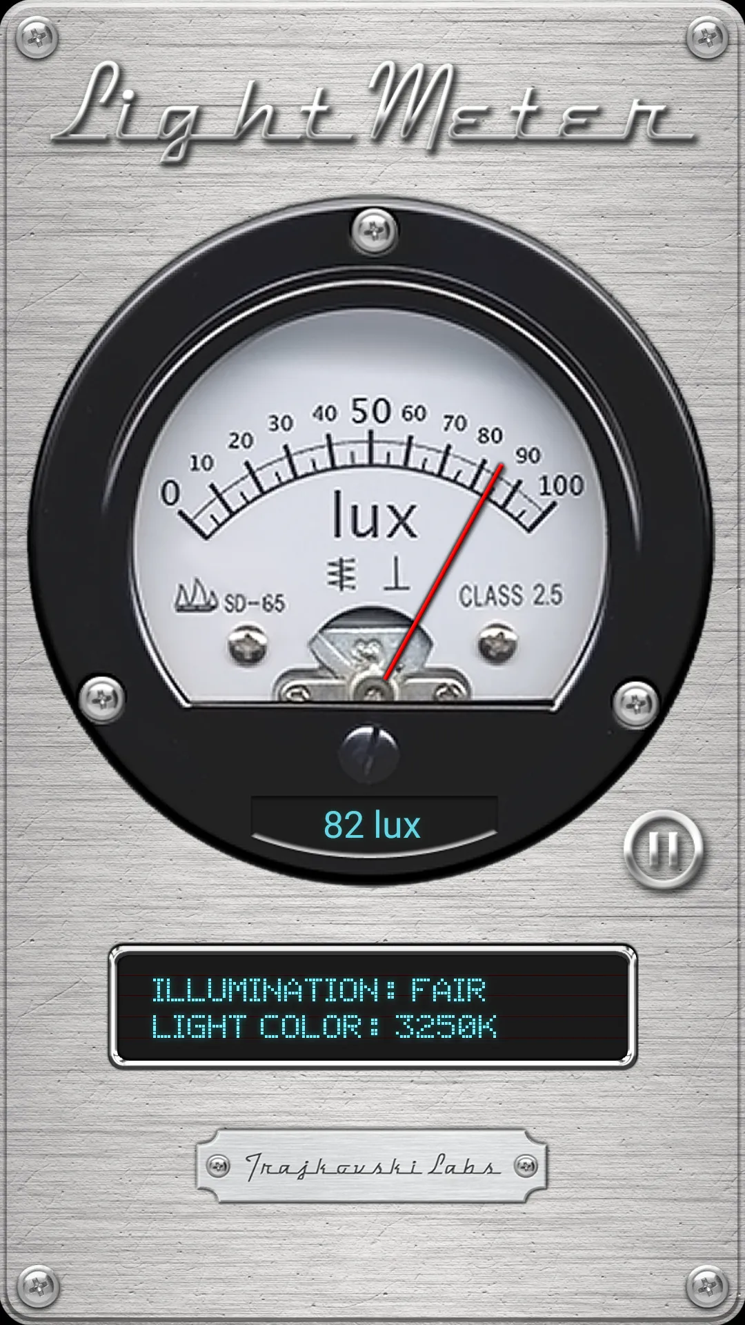 Light Meter - Lux & Kelvin | Indus Appstore | Screenshot