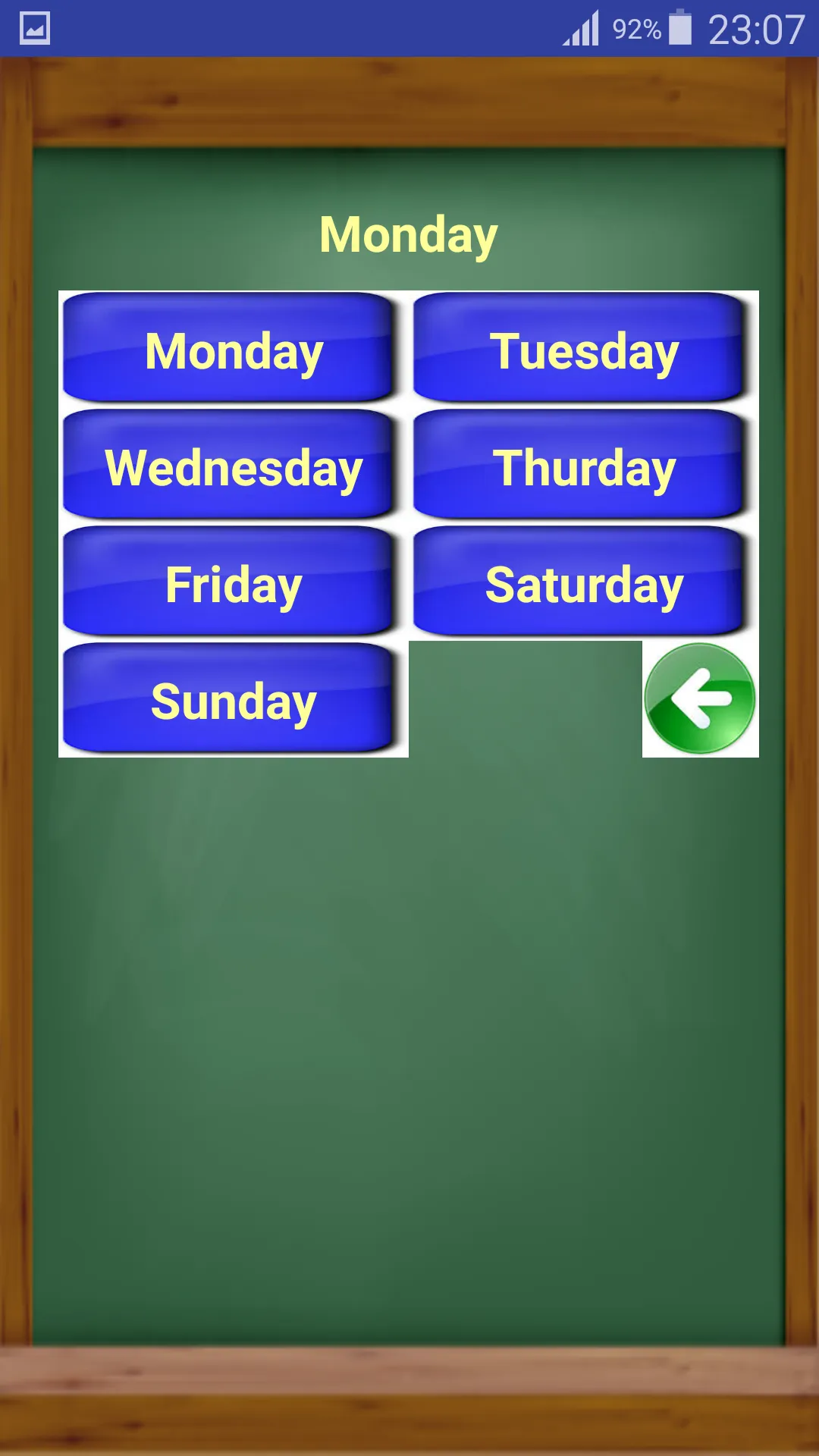 Les jours en anglais | Indus Appstore | Screenshot