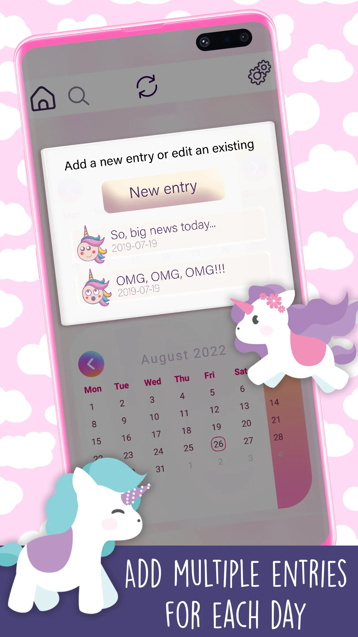 Unicorn Diary With Lock | Indus Appstore | Screenshot