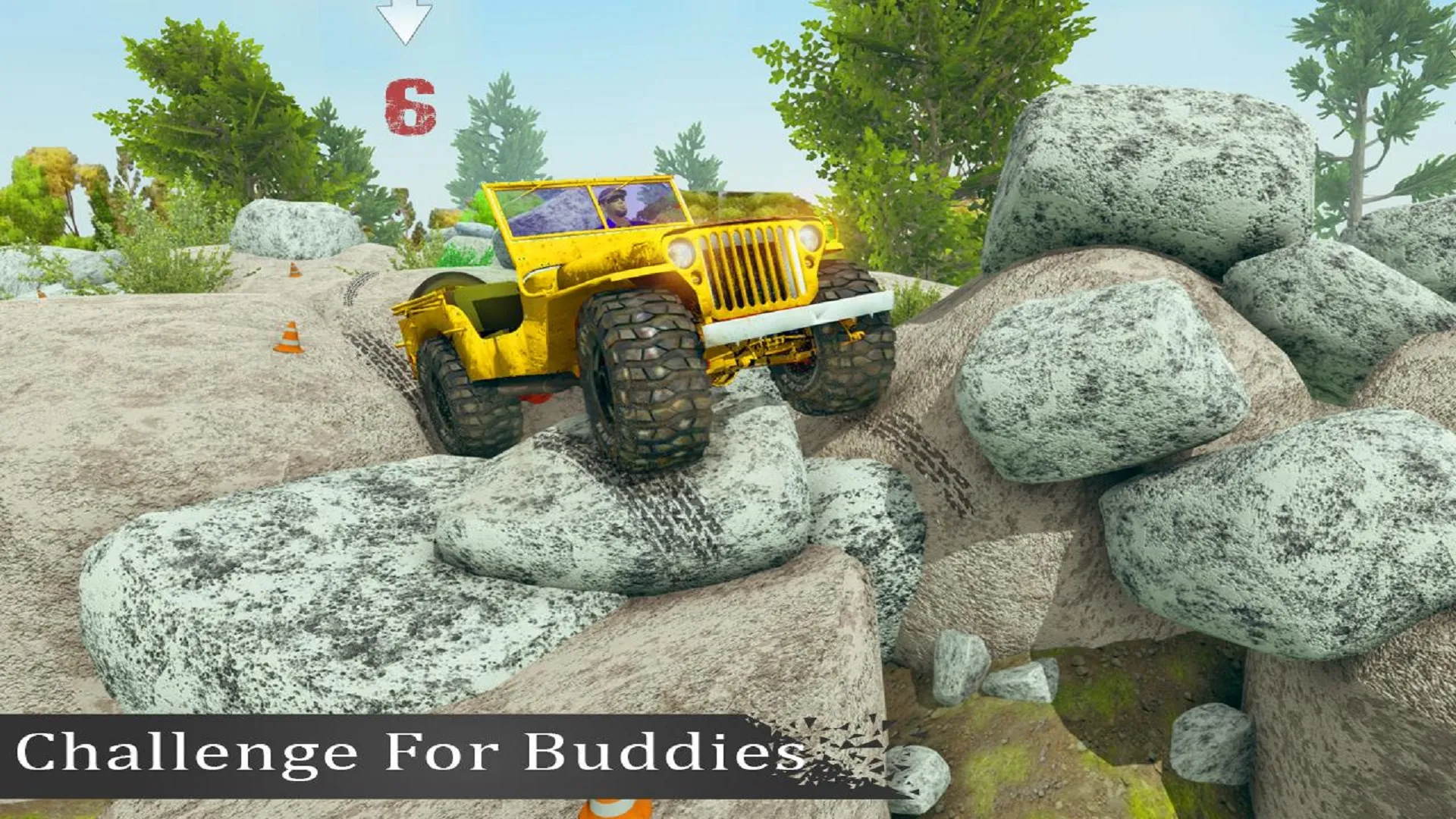 Offroad Jeep Rock Crawling Sim | Indus Appstore | Screenshot