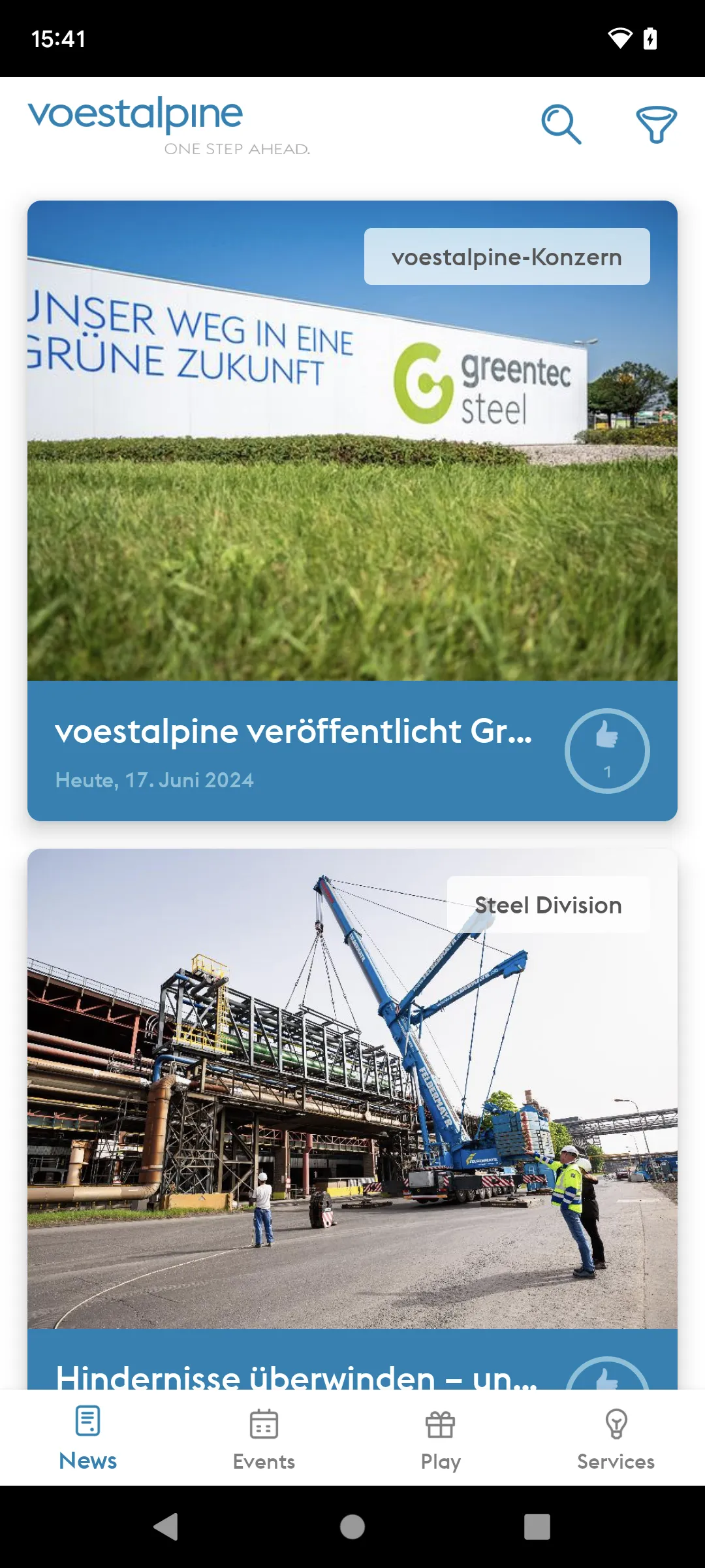 voestalpine myAPP | Indus Appstore | Screenshot