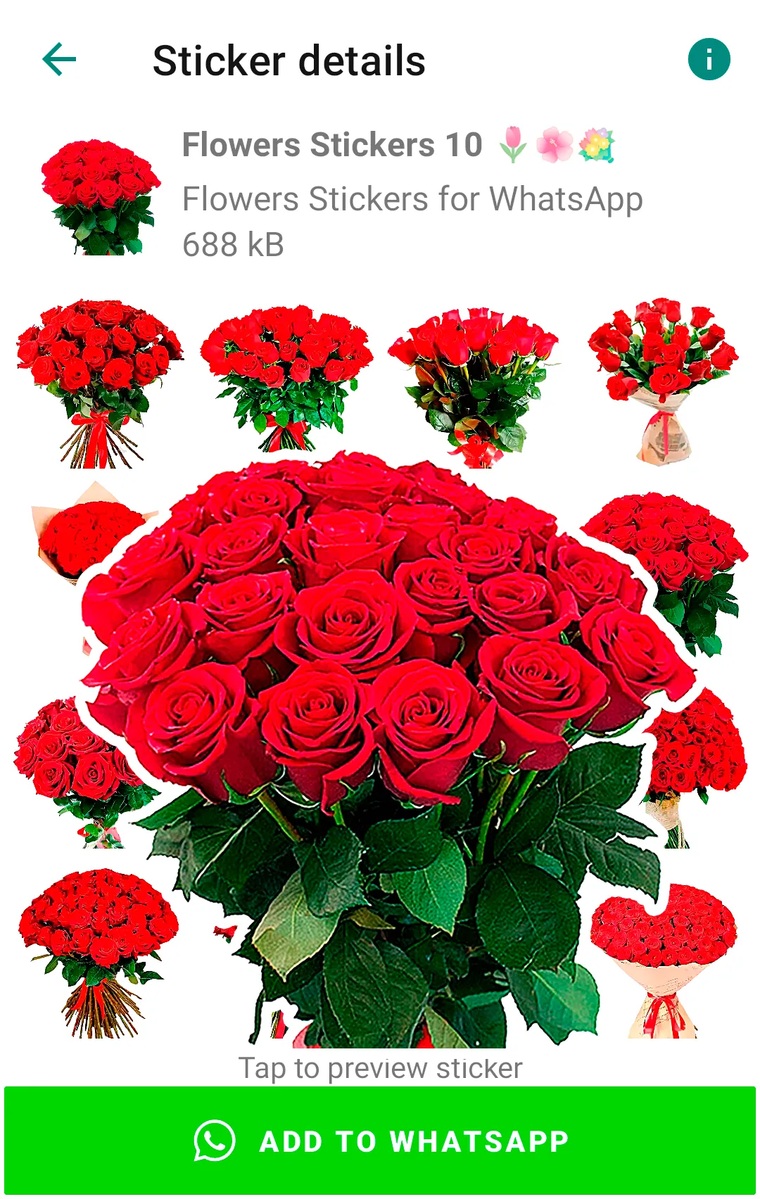 Flowers Stickers for WhatsApp | Indus Appstore | Screenshot