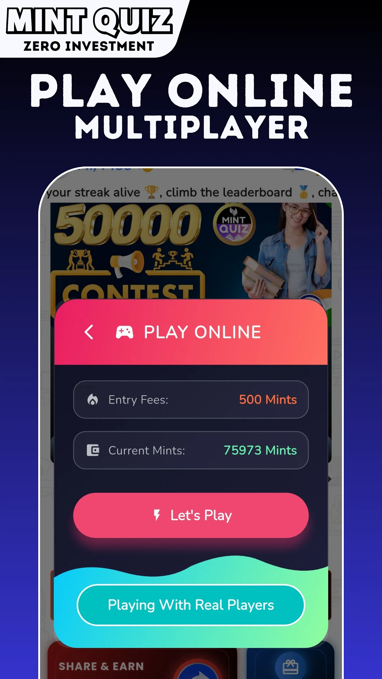 MintQuiz: Earn Money & Rewards | Indus Appstore | Screenshot
