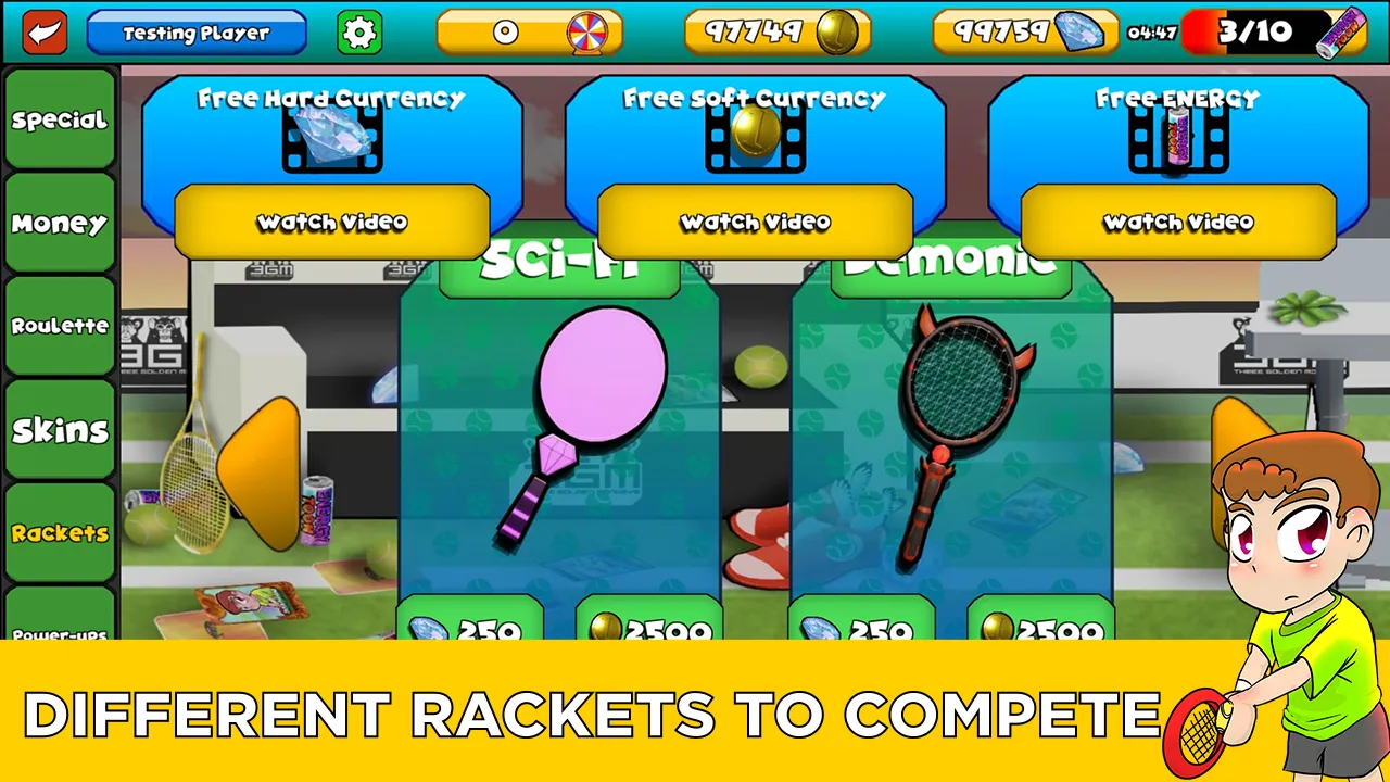 Toons Tennis Super Smash | Indus Appstore | Screenshot