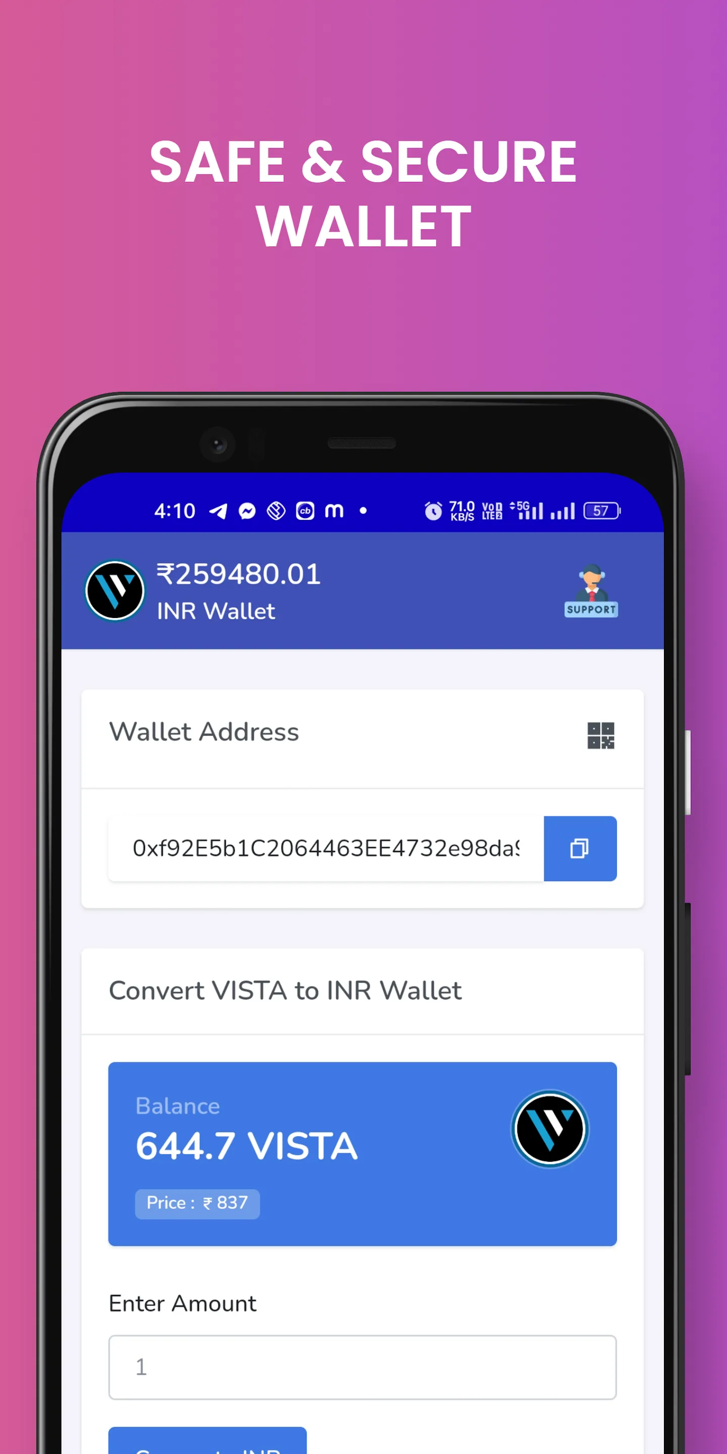 Vista Wallet | Indus Appstore | Screenshot