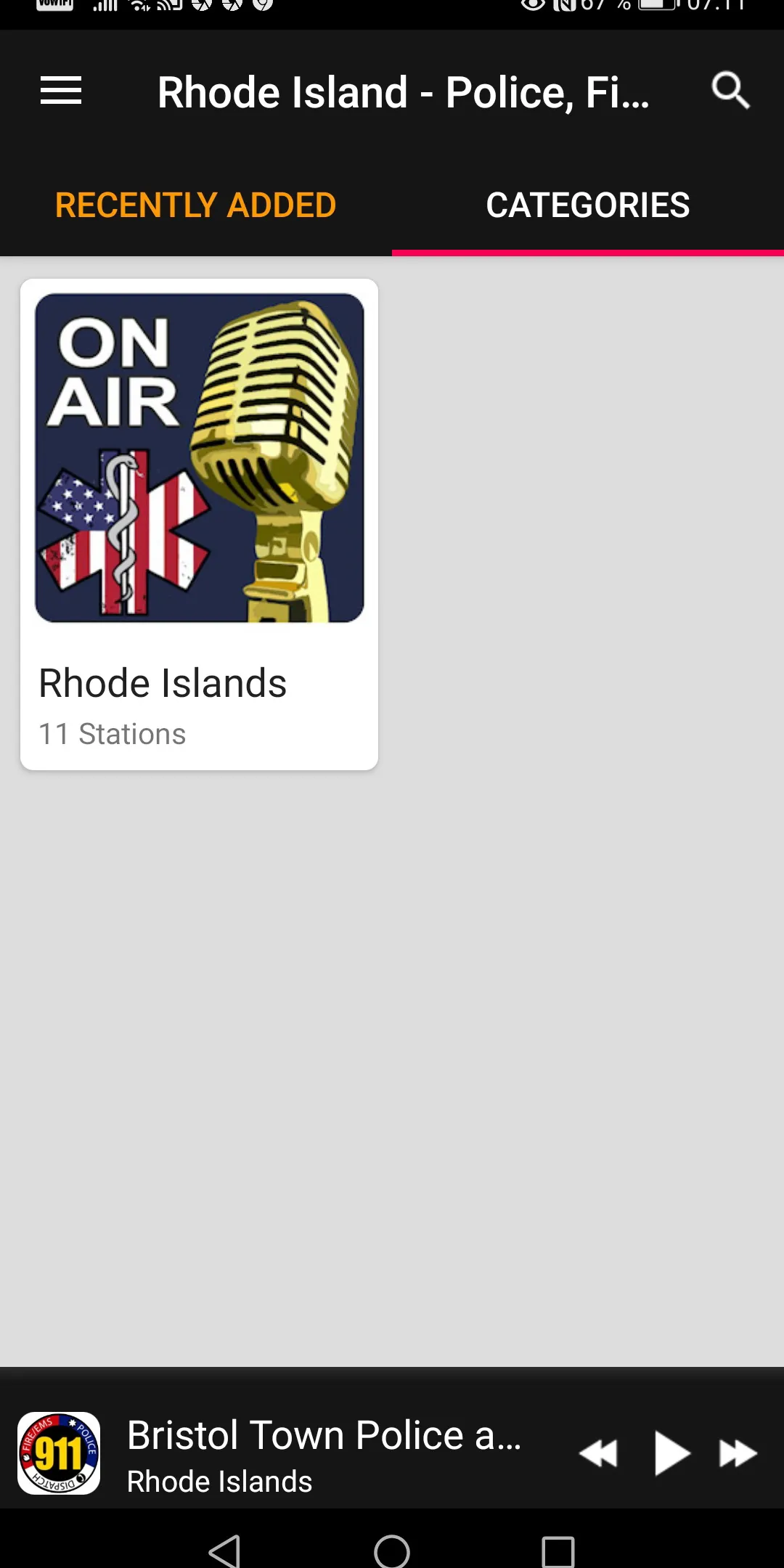 Police Scanner Rhode Island | Indus Appstore | Screenshot