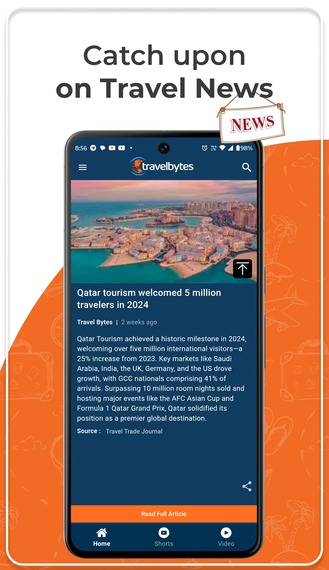 Travel Bytes: Travel News Hub | Indus Appstore | Screenshot