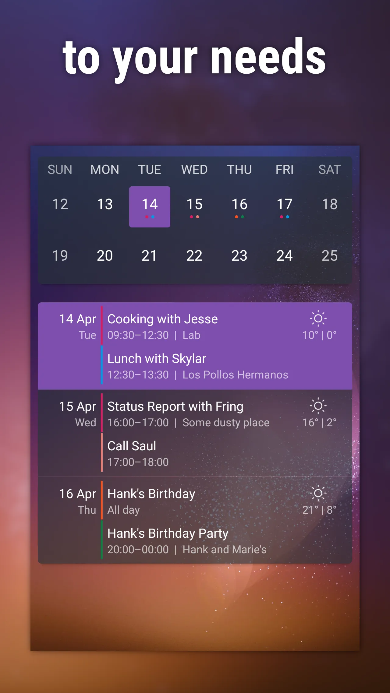 Event Flow Calendar Widget | Indus Appstore | Screenshot