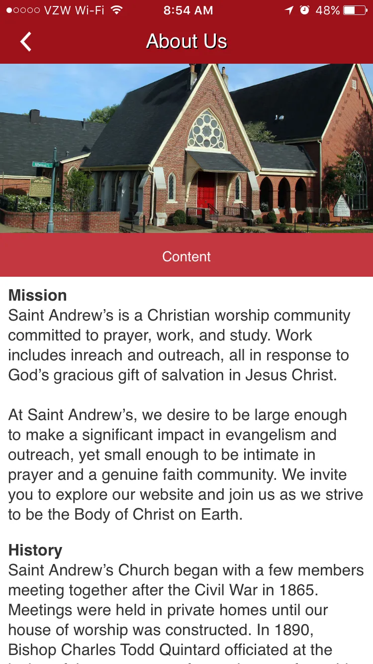 St. Andrew's Collierville, TN | Indus Appstore | Screenshot