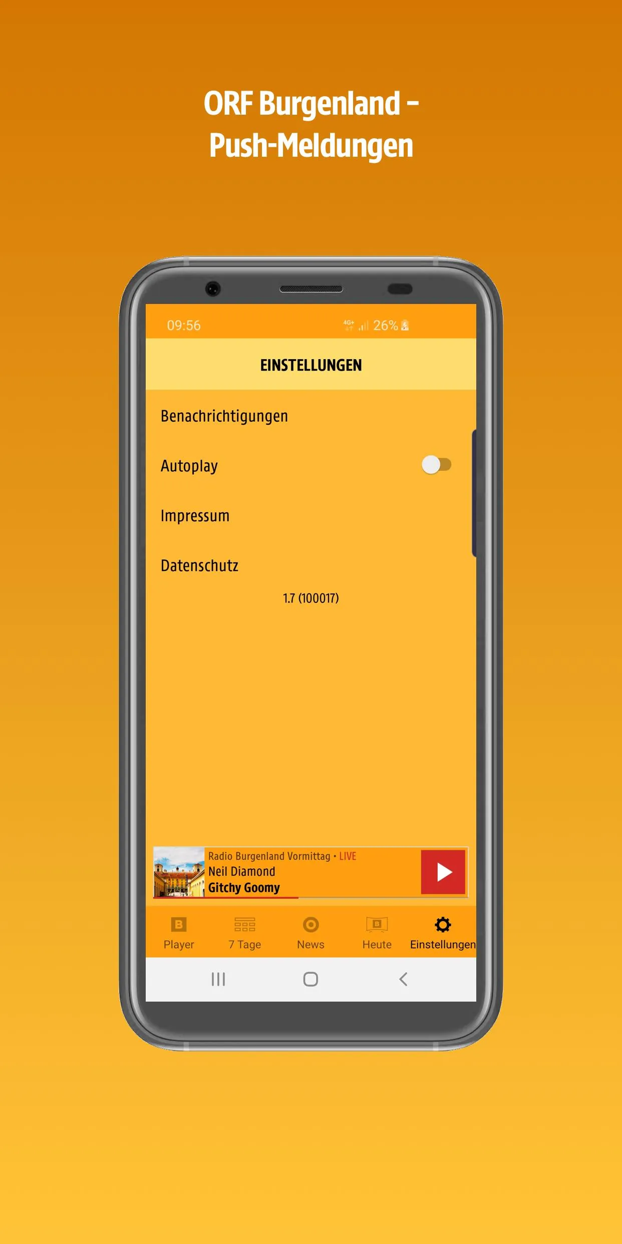 ORF Burgenland | Indus Appstore | Screenshot