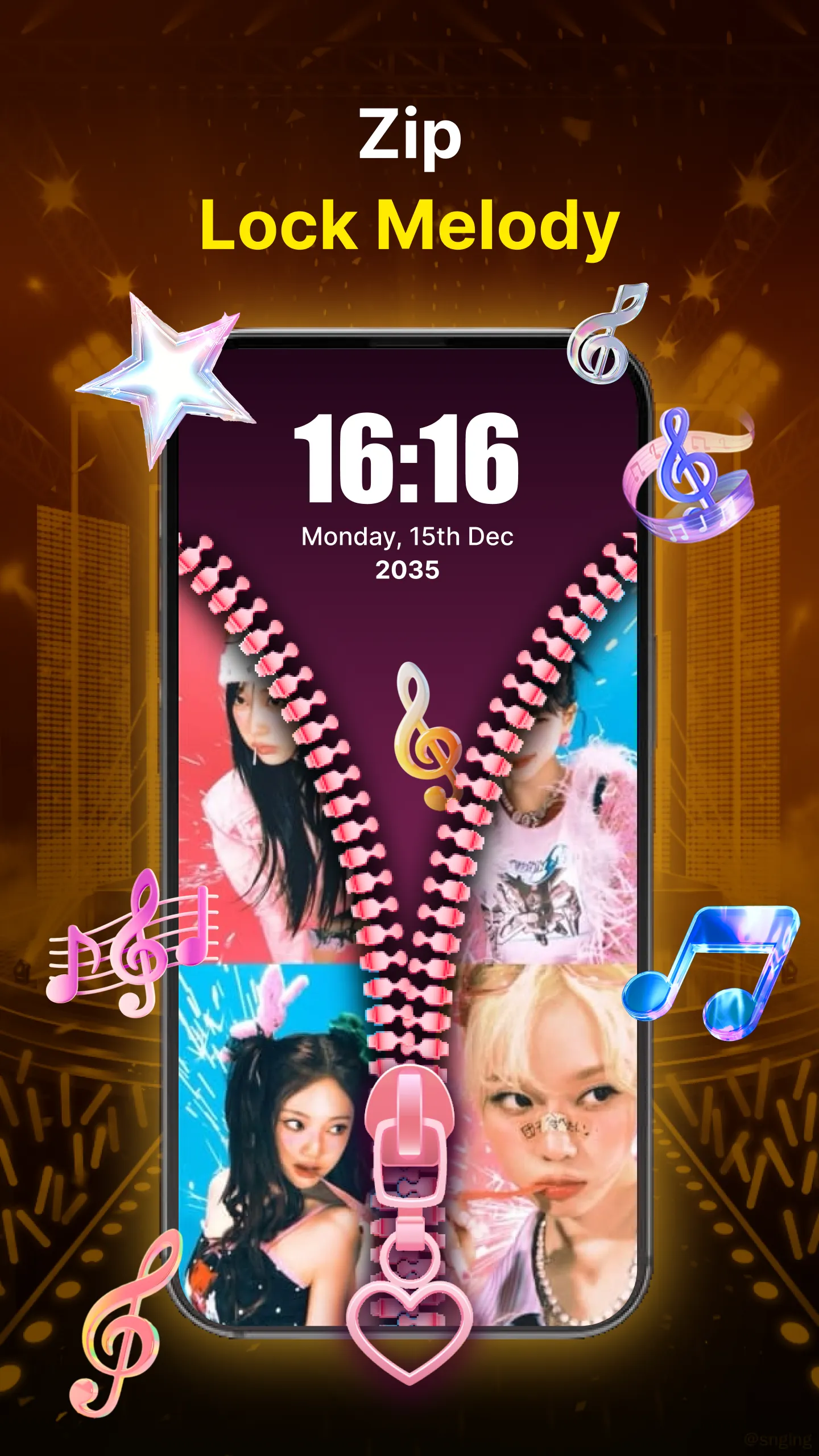 Zipper Lock Screen & 4K | Indus Appstore | Screenshot