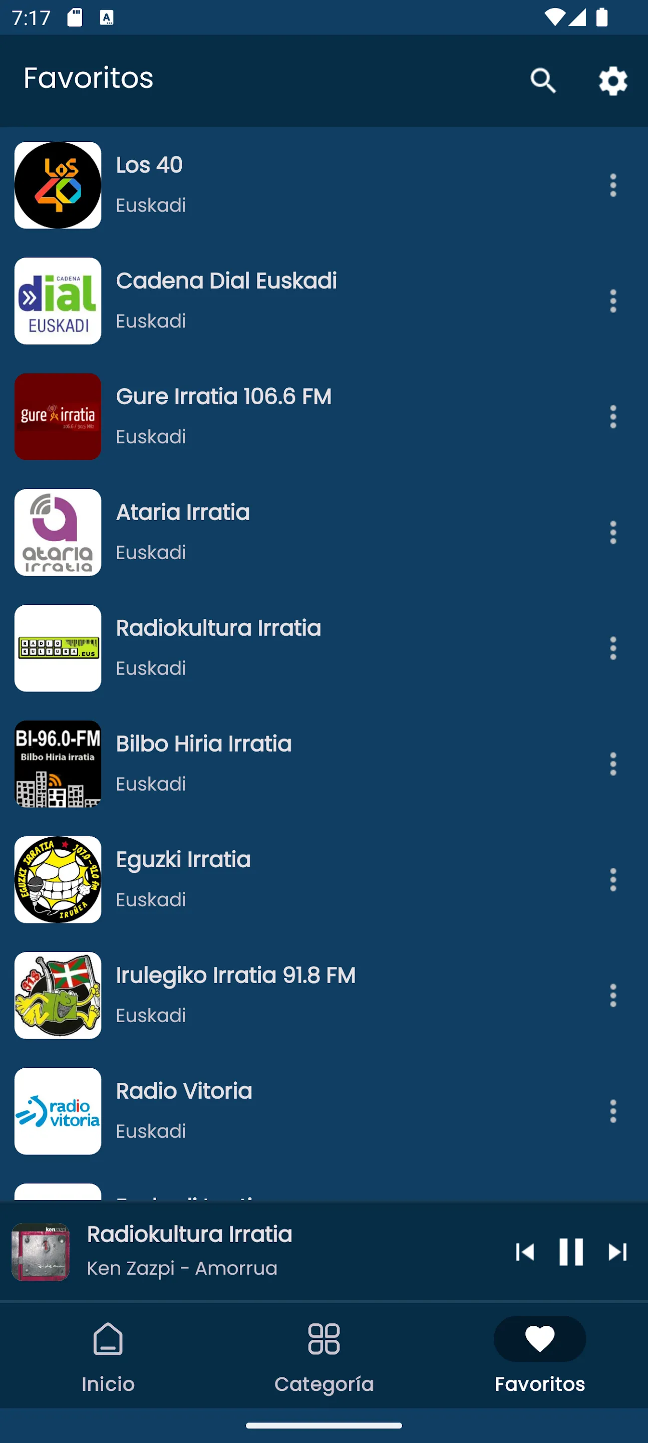 Radios from Basque Country | Indus Appstore | Screenshot