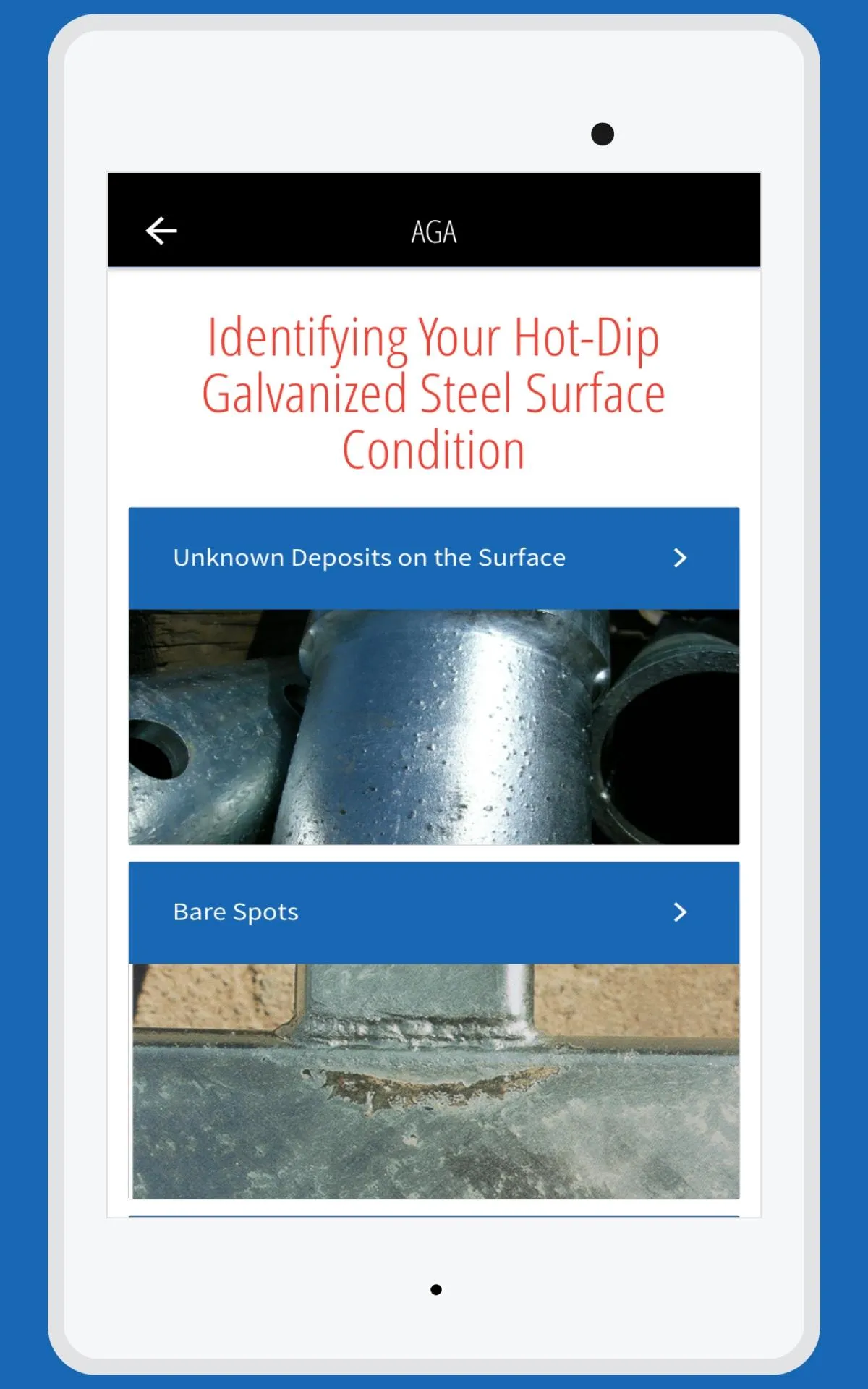 Inspection of Galvanized Steel | Indus Appstore | Screenshot