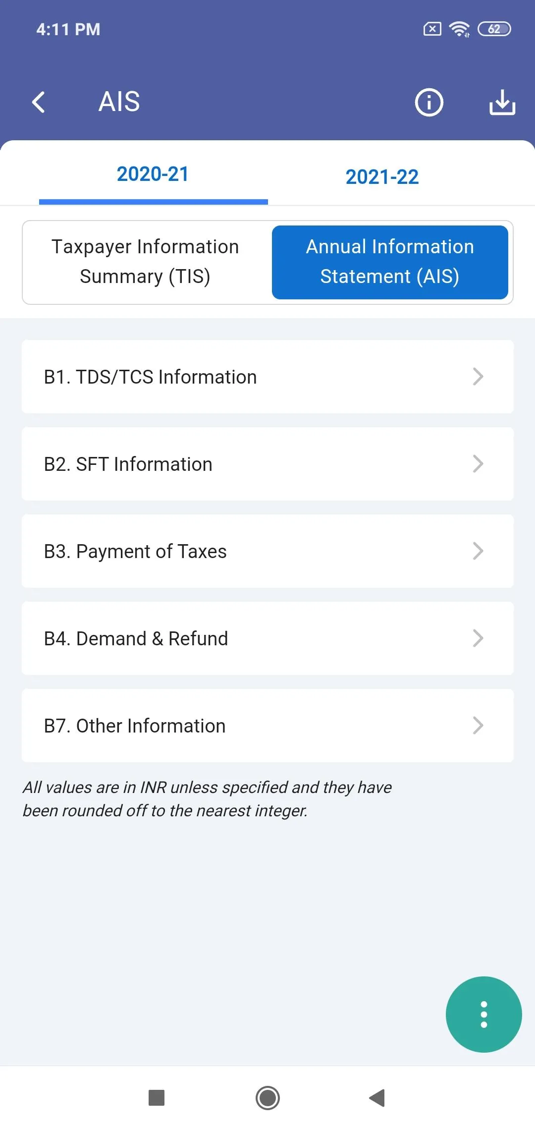 AIS for Taxpayers | Indus Appstore | Screenshot