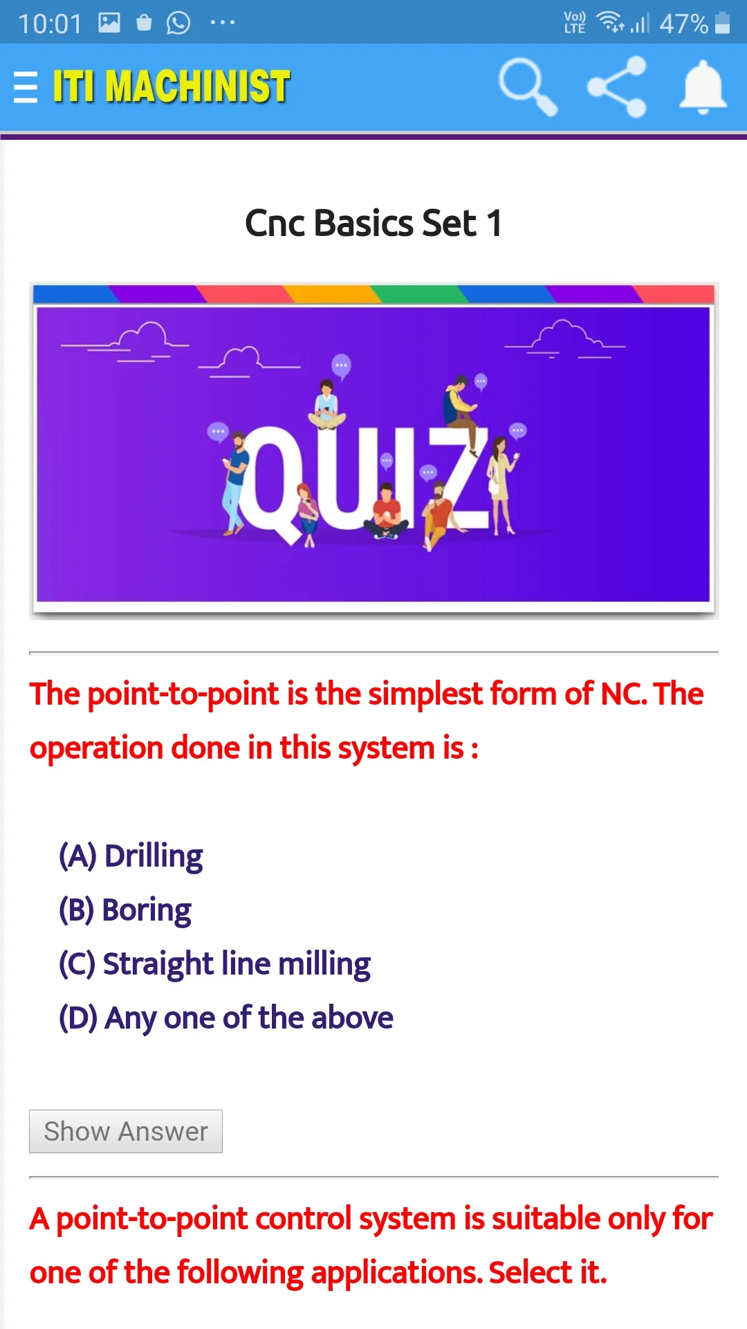 ITI Machinist Trade MCQ Tests | Indus Appstore | Screenshot