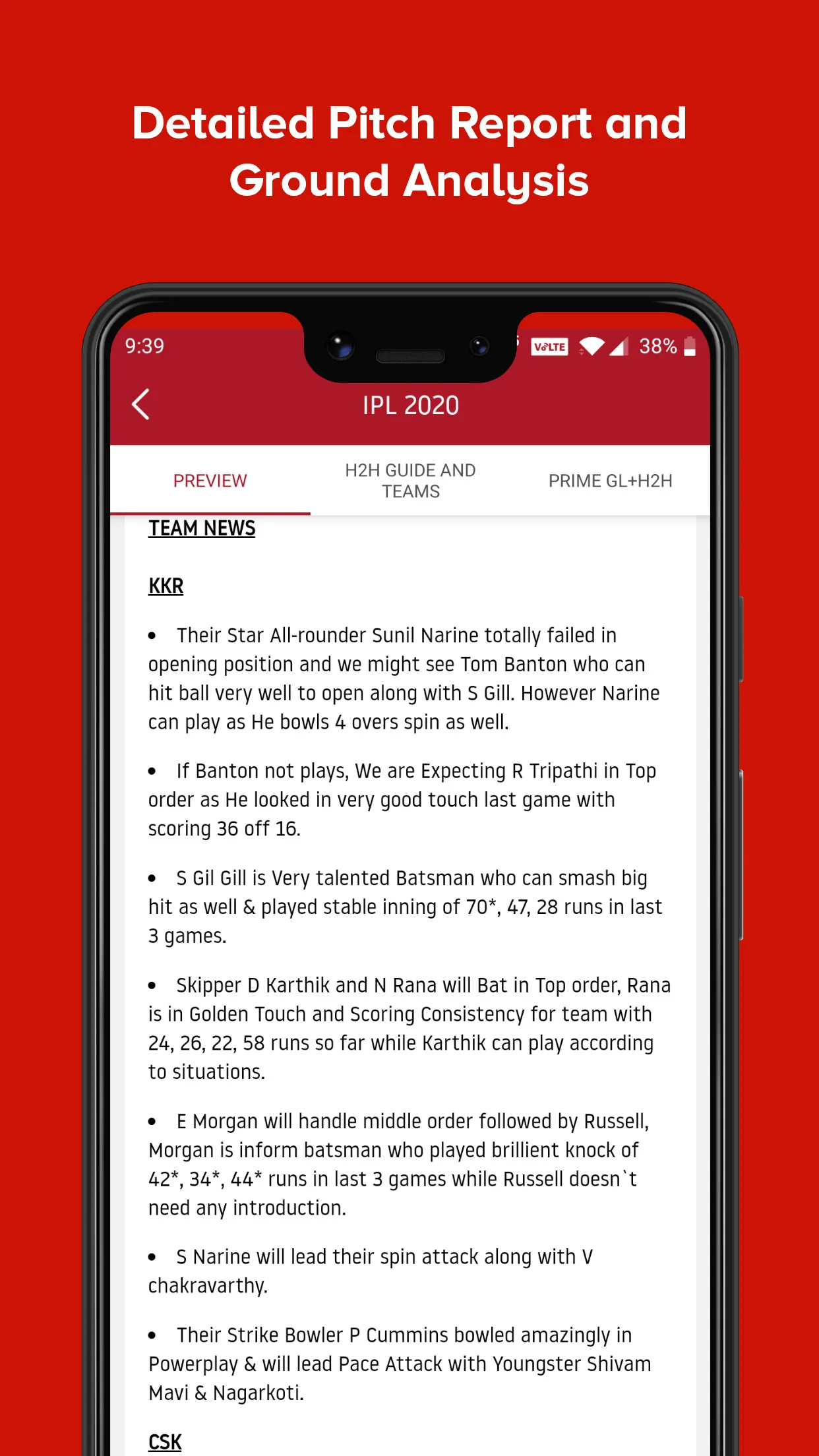 PP11 - Fantasy Team Prediction | Indus Appstore | Screenshot