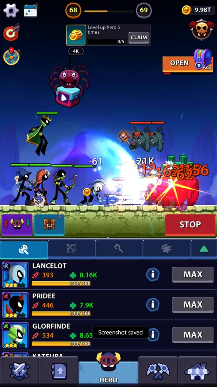 Idle Stickman Heroes | Indus Appstore | Screenshot