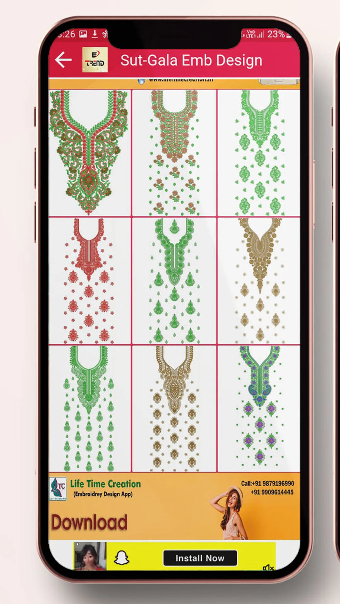 Etrend-Embroidery Design | Indus Appstore | Screenshot