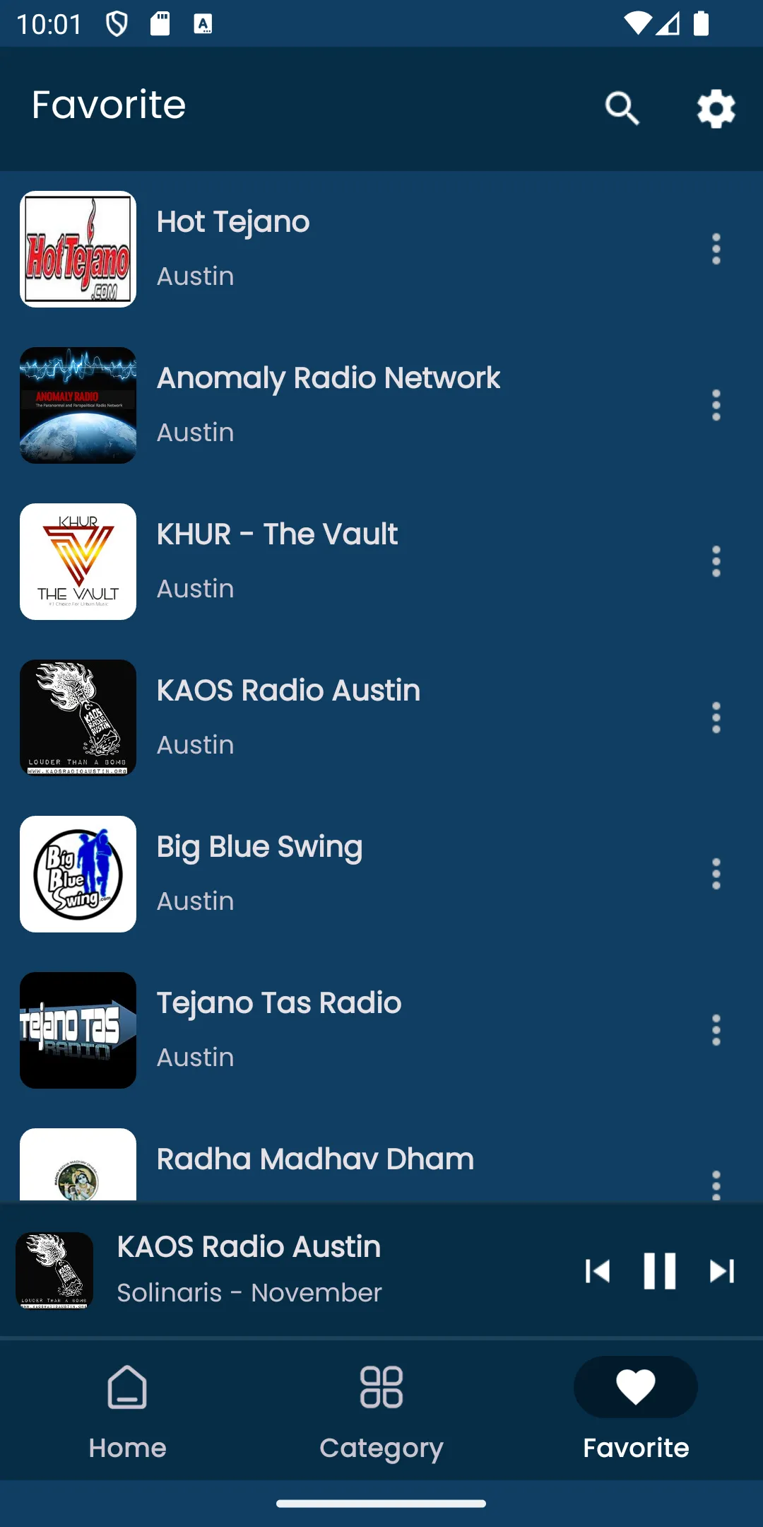 Radios from Austin | Indus Appstore | Screenshot