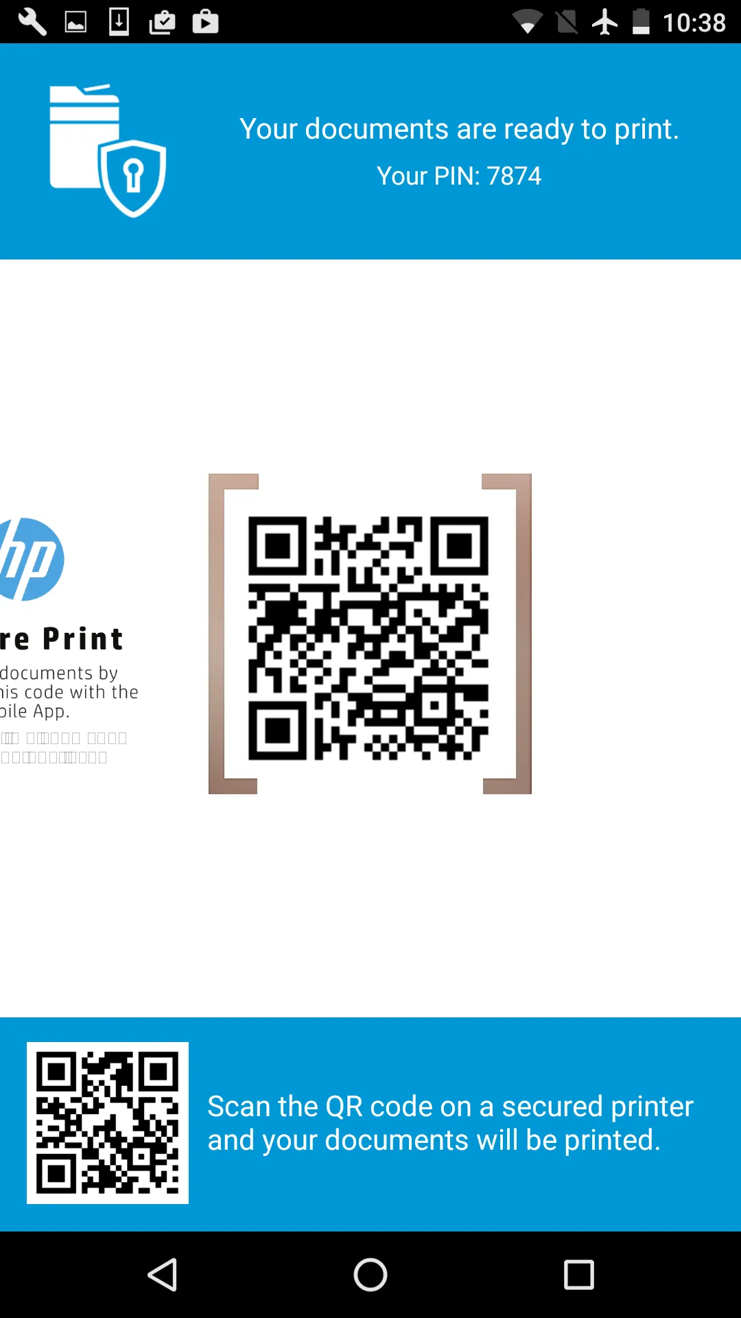 HP JetAdvantage Secure Print | Indus Appstore | Screenshot