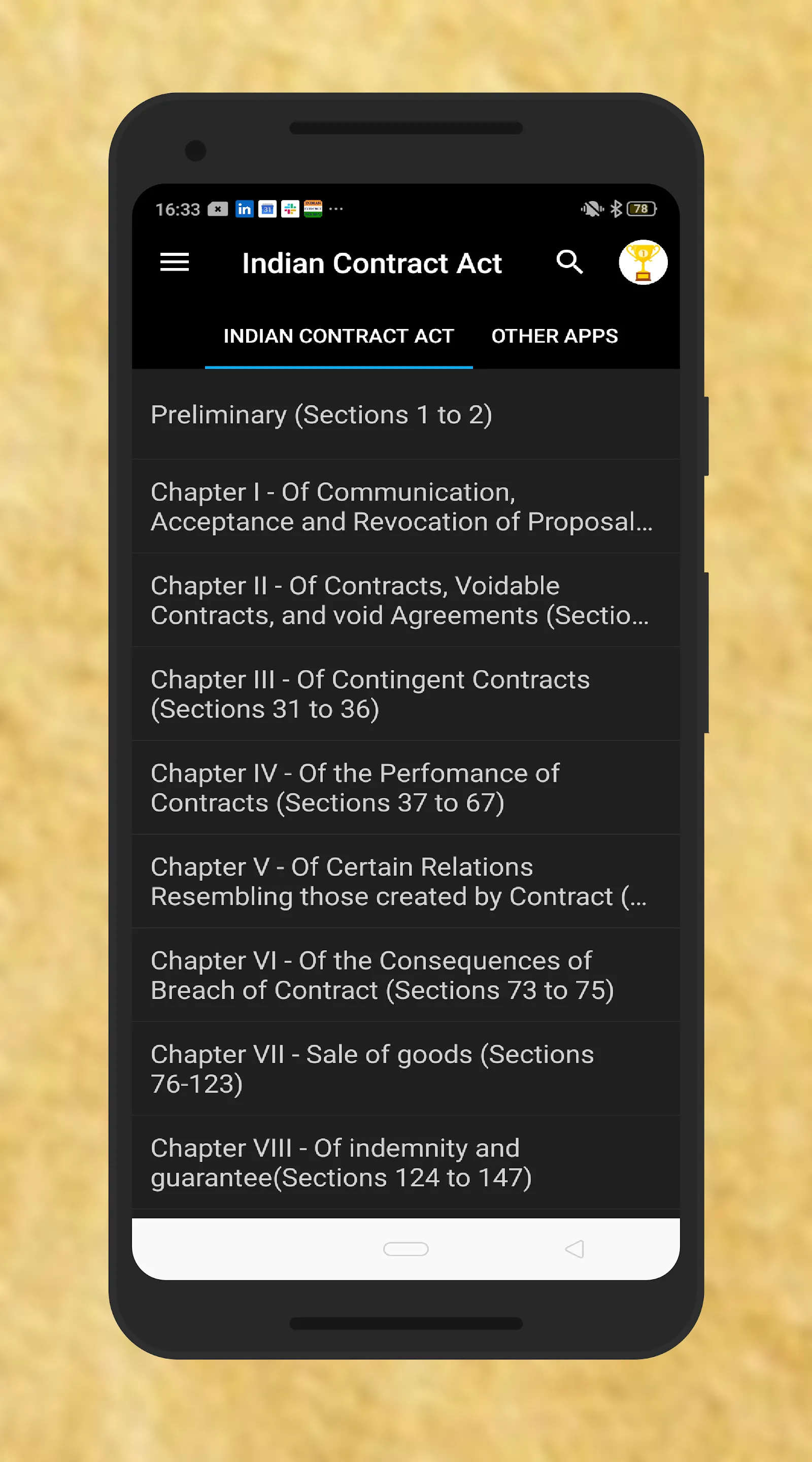 Indian Contract Act StudyGuide | Indus Appstore | Screenshot