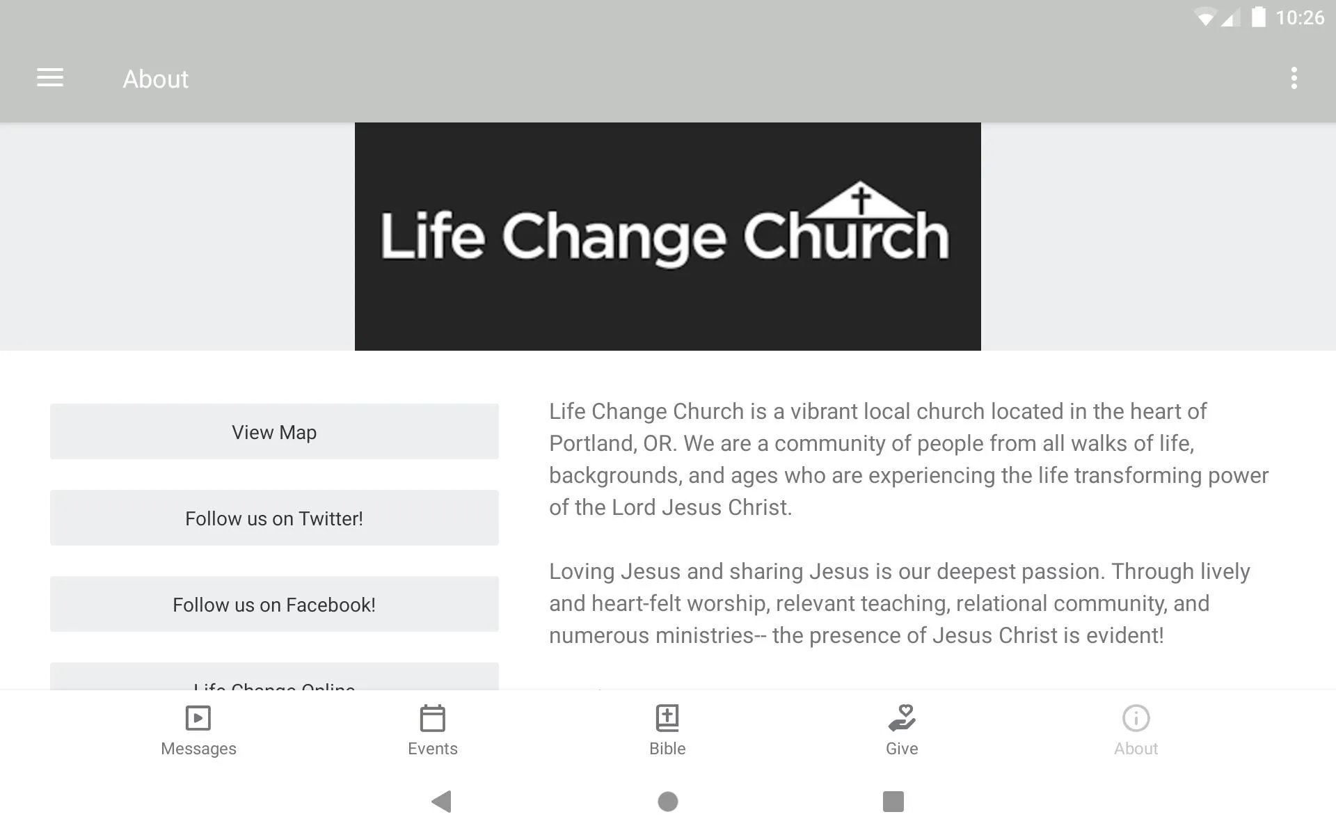 Life Change PDX | Indus Appstore | Screenshot