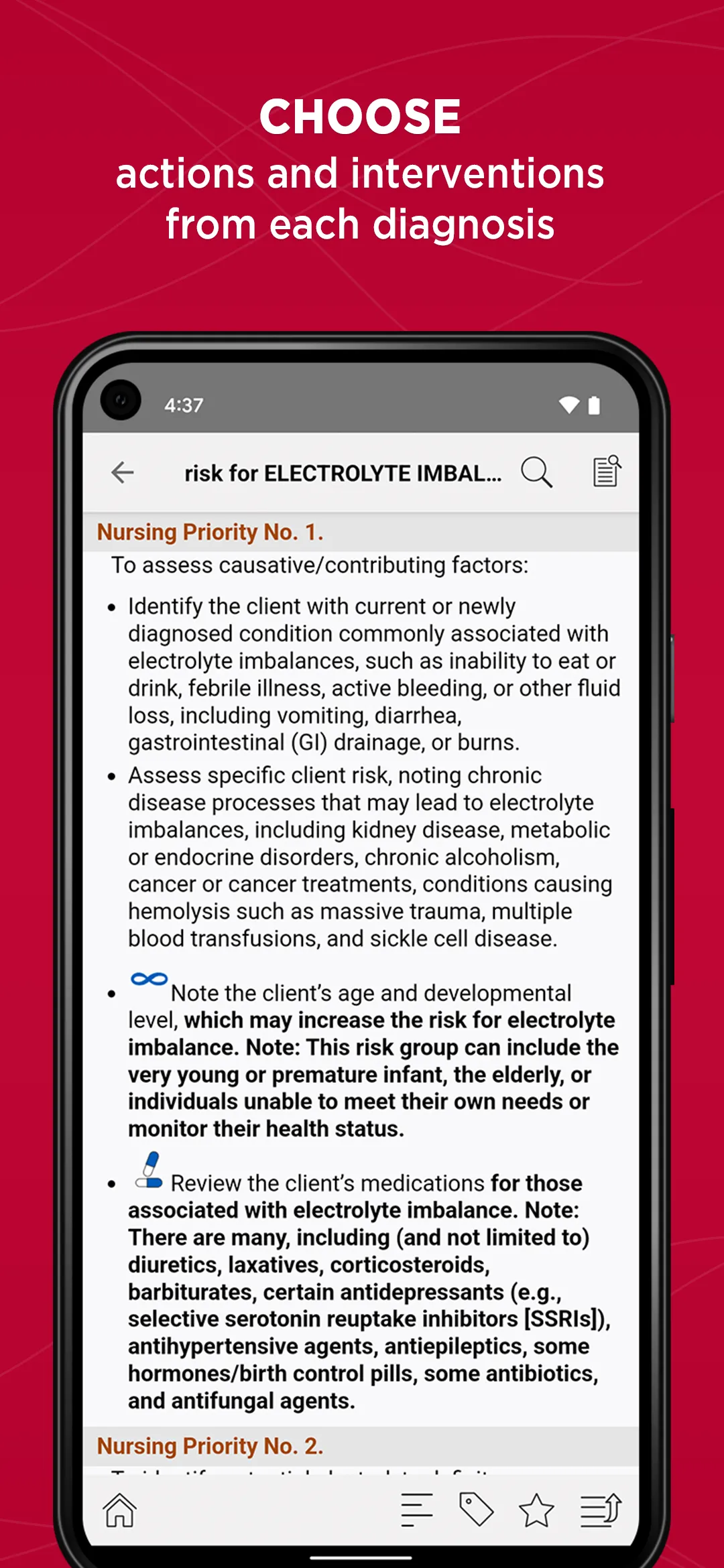 Nurse's Pocket Guide Diagnosis | Indus Appstore | Screenshot