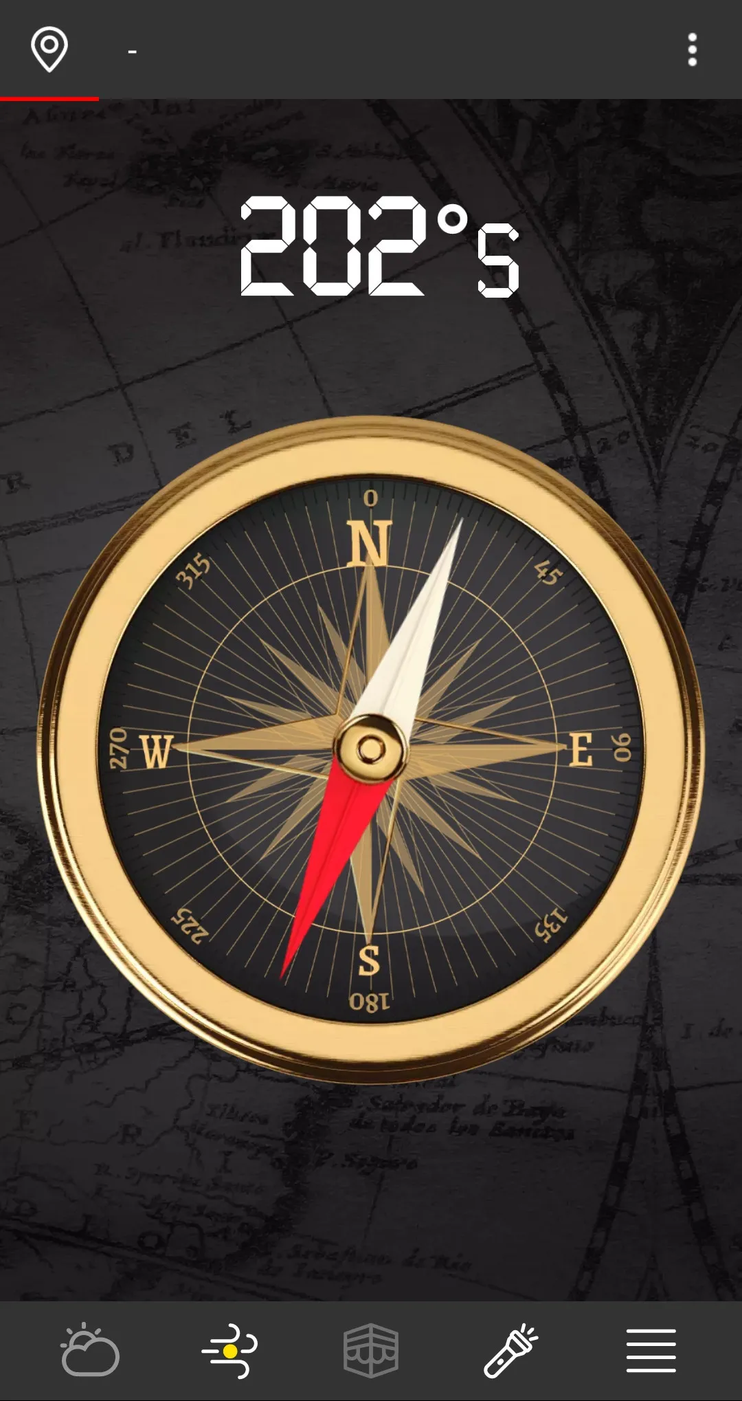 Perfect Compass (with weather) | Indus Appstore | Screenshot