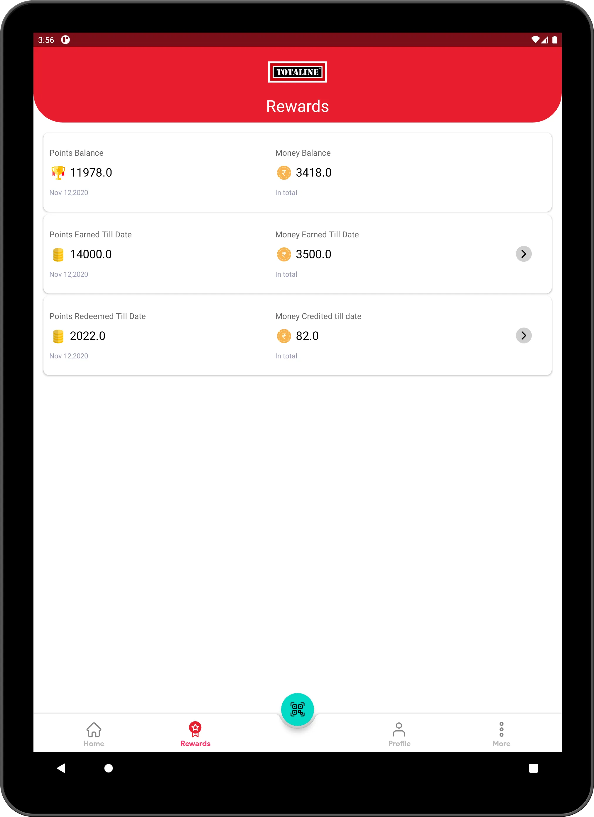Totaline Rewards | Indus Appstore | Screenshot