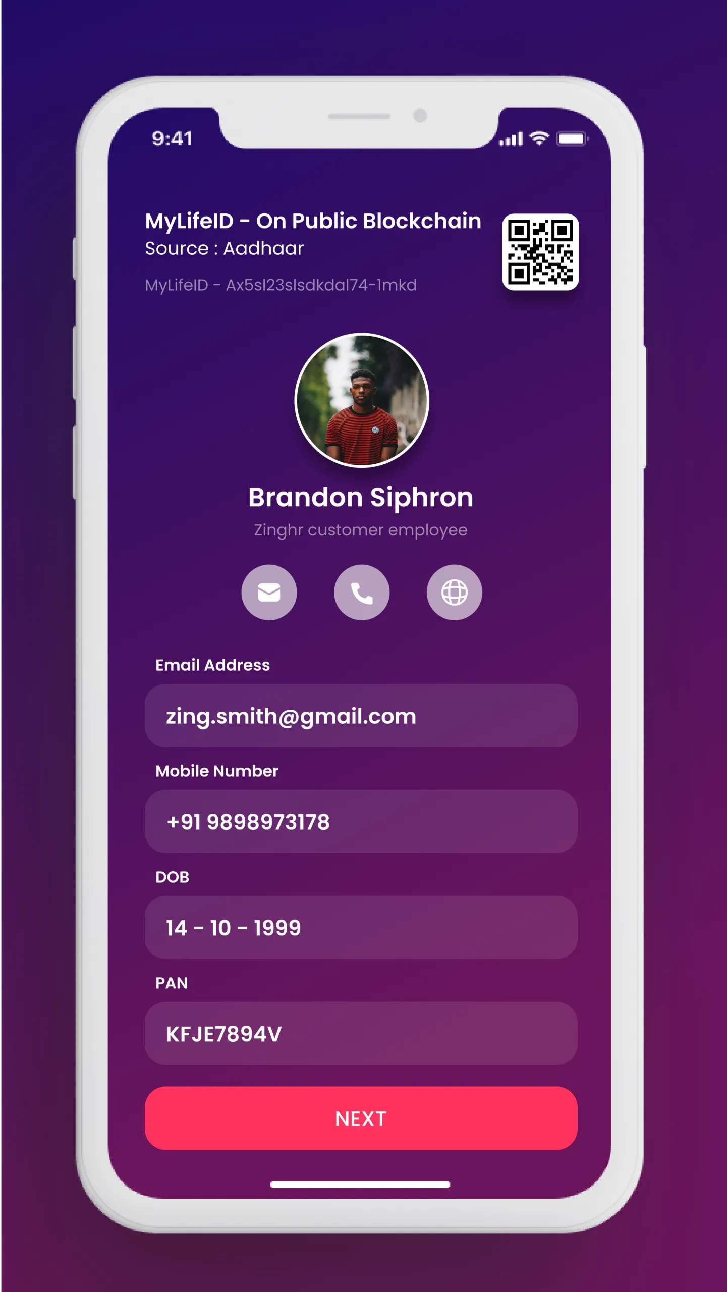 myLifeID | Indus Appstore | Screenshot