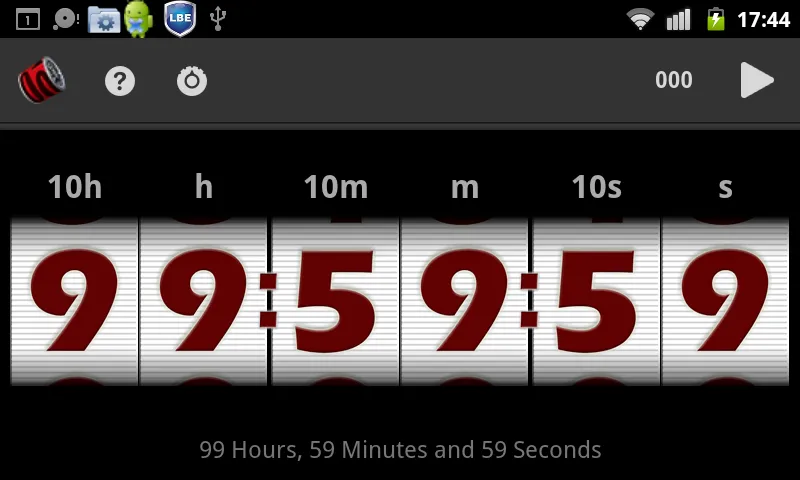 Large Countdown Timer | Indus Appstore | Screenshot