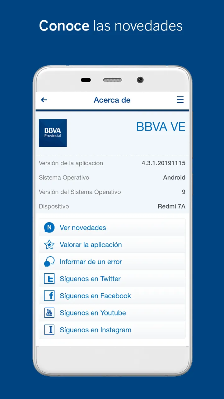 BBVA Provinet Móvil | Indus Appstore | Screenshot