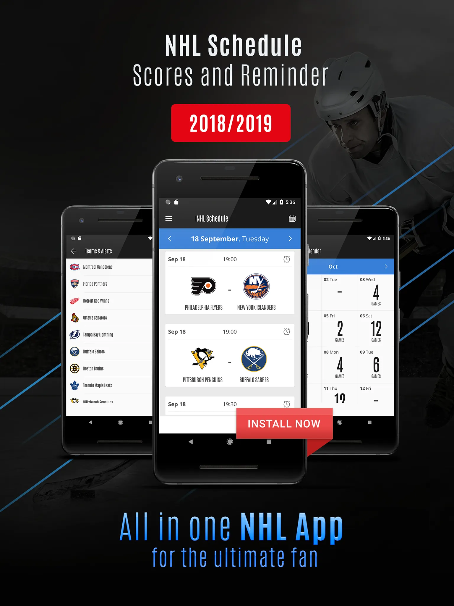 24/25 NHL Schedule & Reminder | Indus Appstore | Screenshot