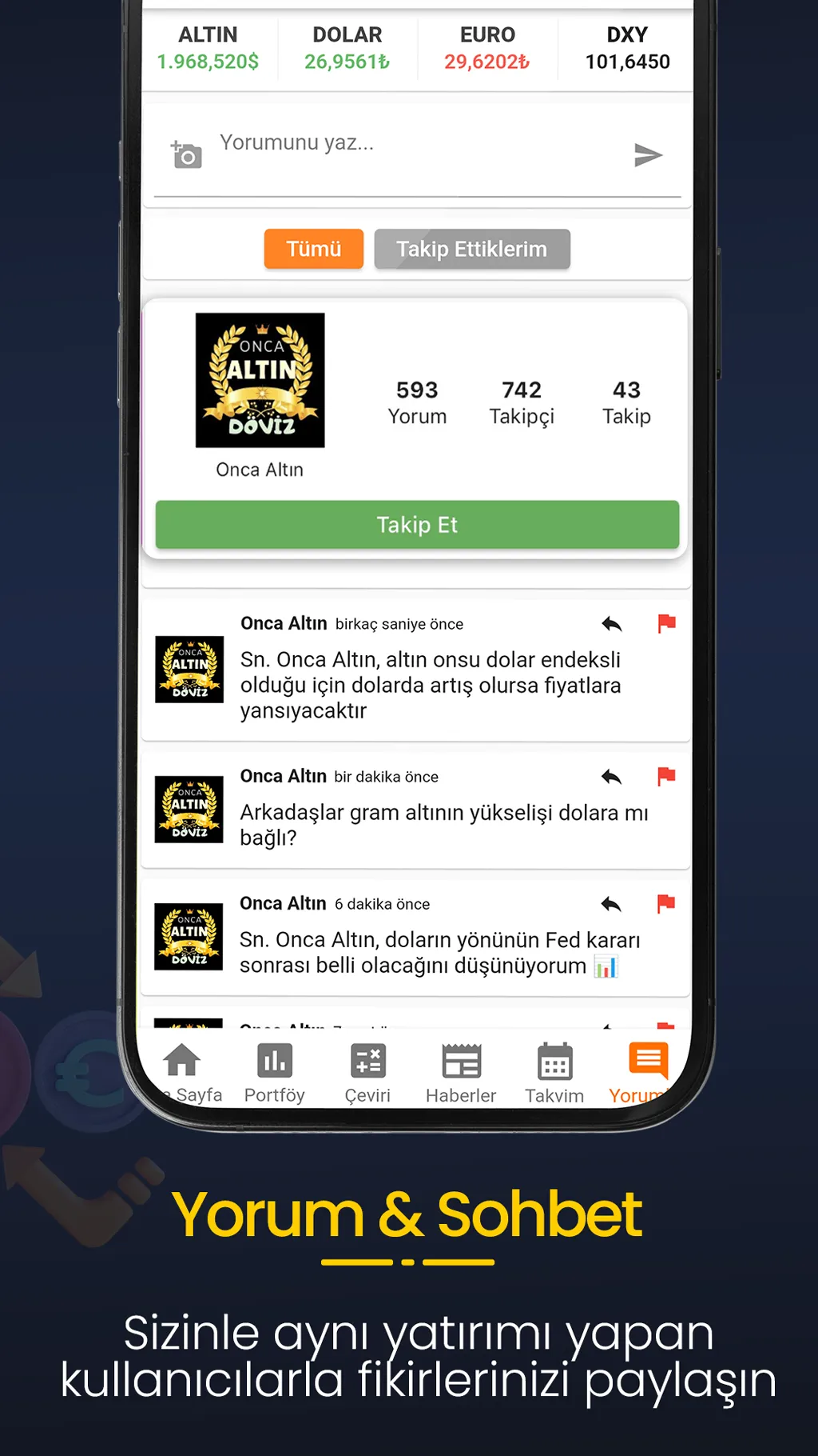 Altın Fiyatları ve Canlı Döviz | Indus Appstore | Screenshot