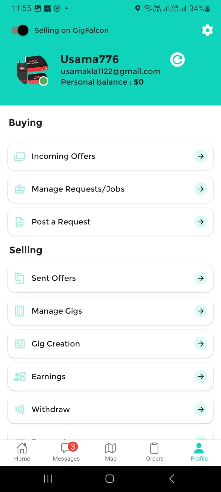 Gig Falcon | Indus Appstore | Screenshot