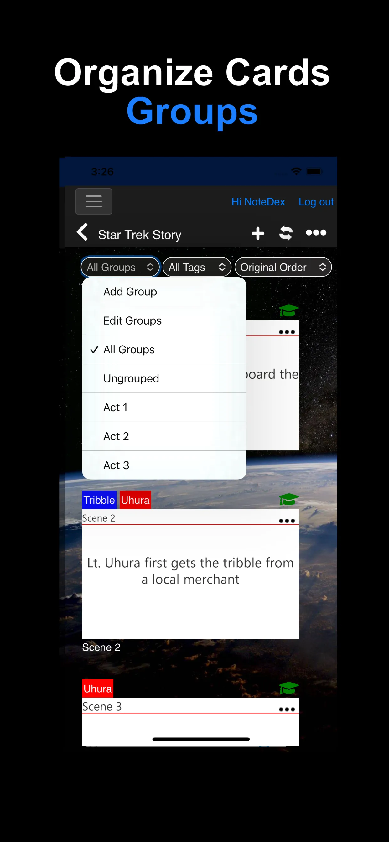 NoteDex: Index Cards Flashcard | Indus Appstore | Screenshot