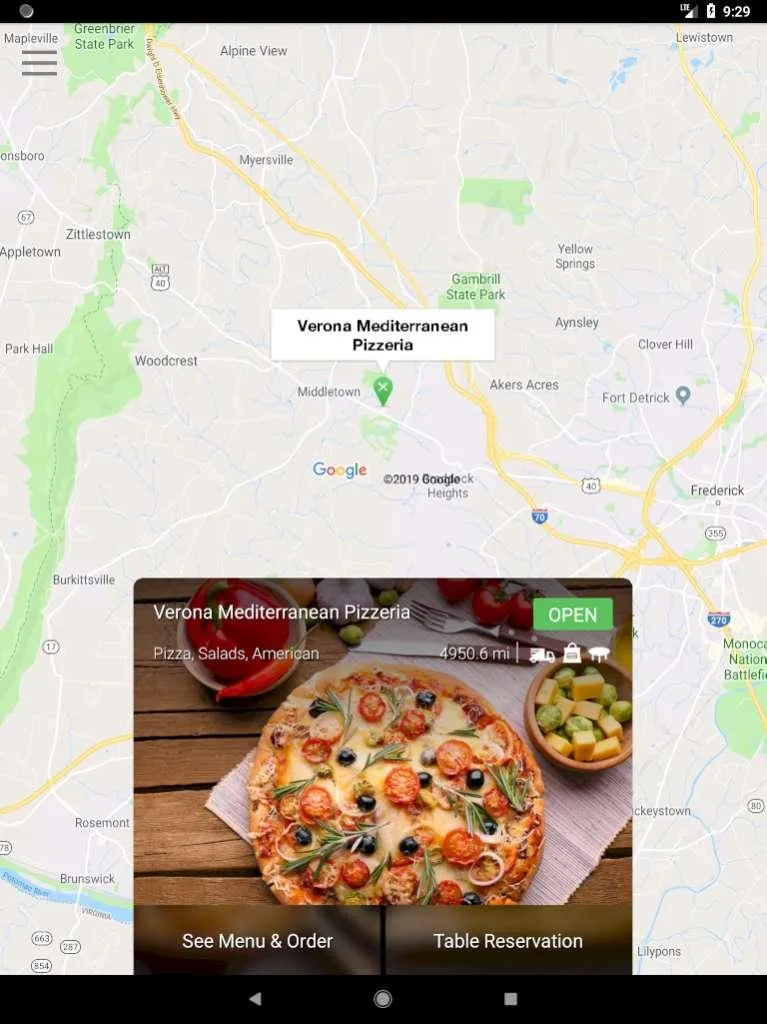 Verona Mediterranean Pizzeria | Indus Appstore | Screenshot