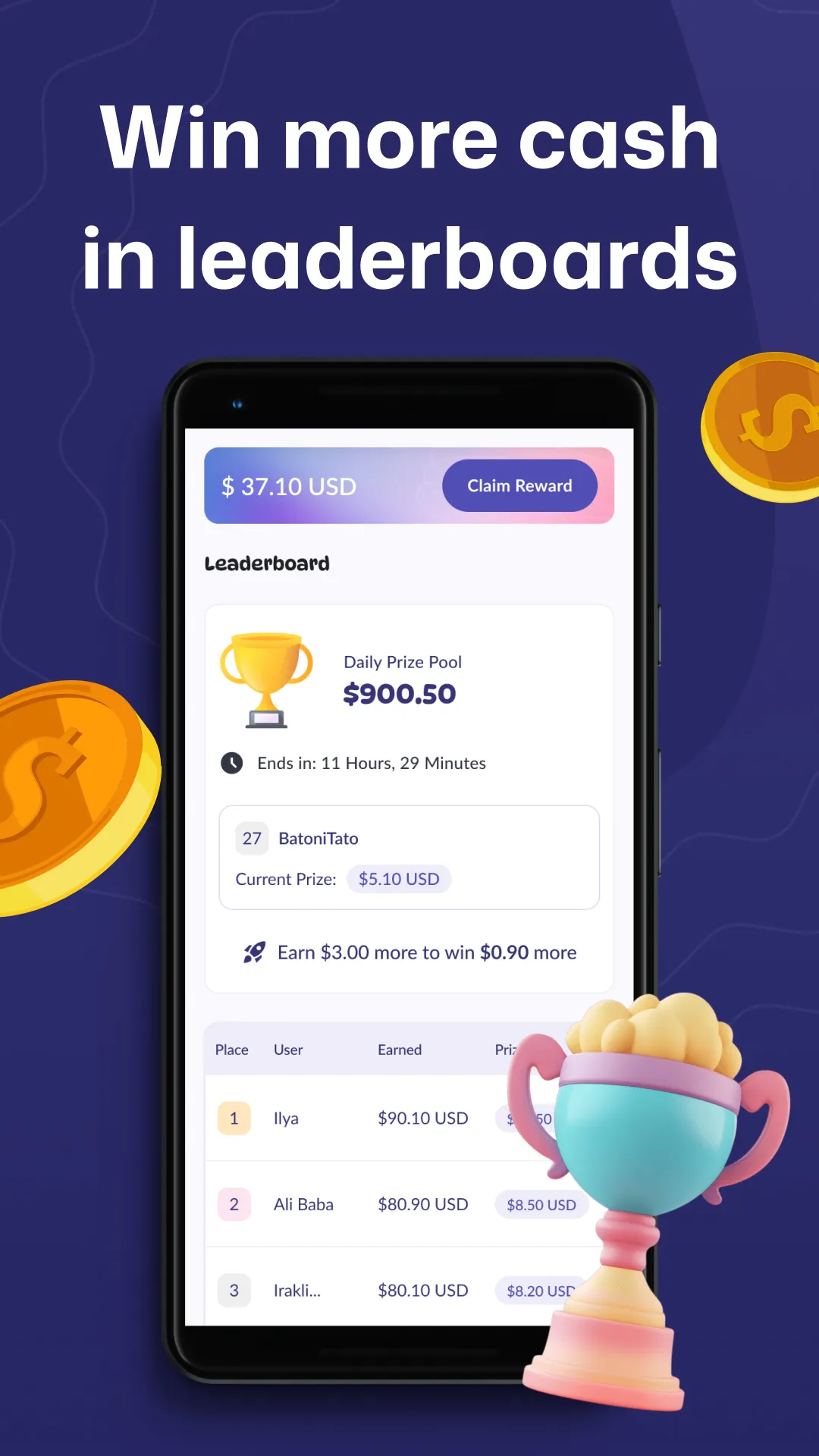 EarnStar: Play & Earn Money | Indus Appstore | Screenshot