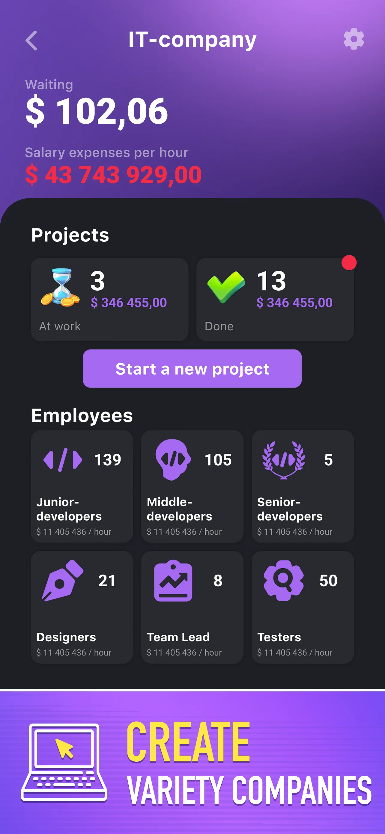 Idle Startup: Money Clicker | Indus Appstore | Screenshot