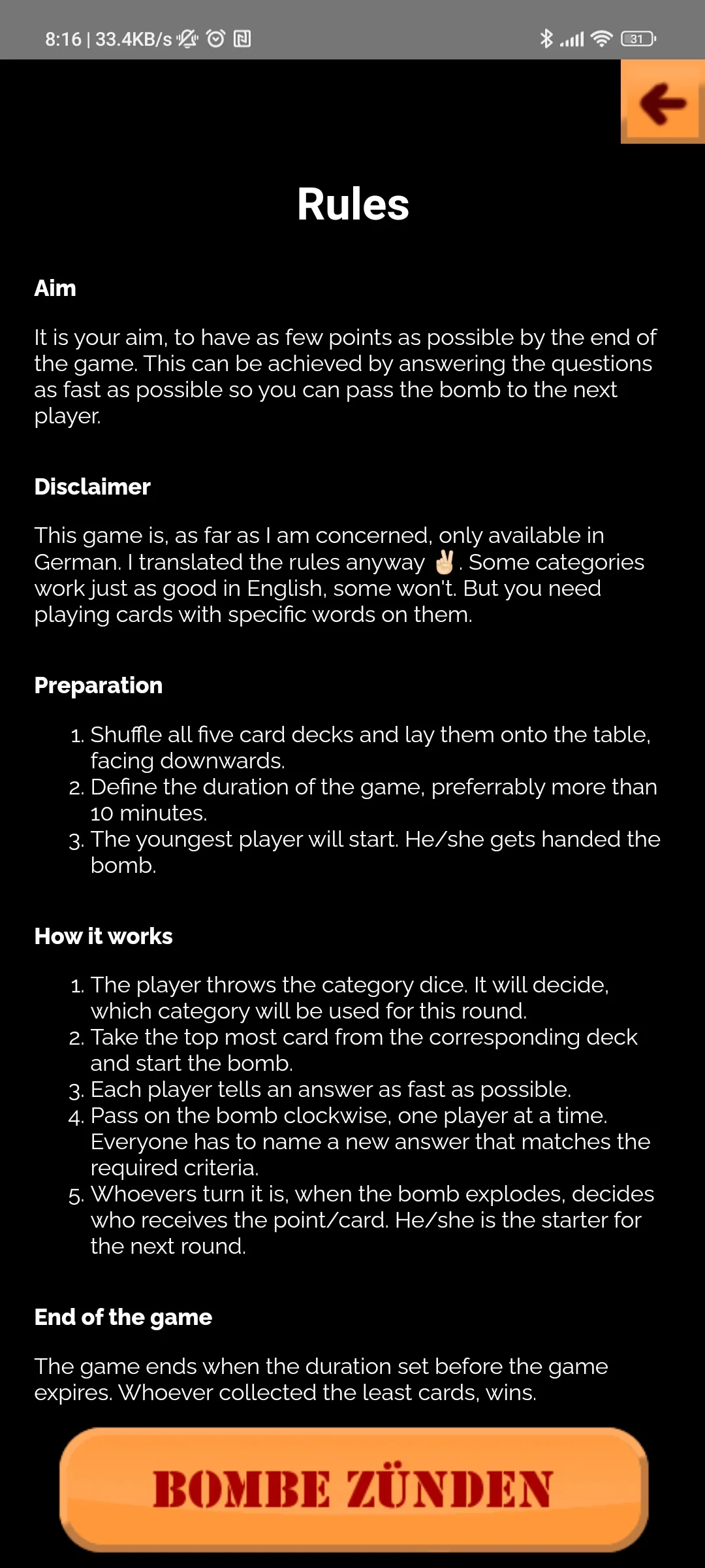 Random timer - tick tock bomb | Indus Appstore | Screenshot