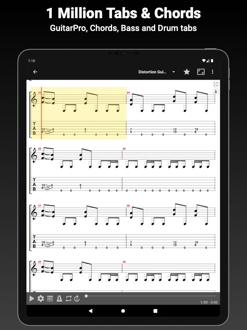 GuitarTab - Tabs and chords | Indus Appstore | Screenshot