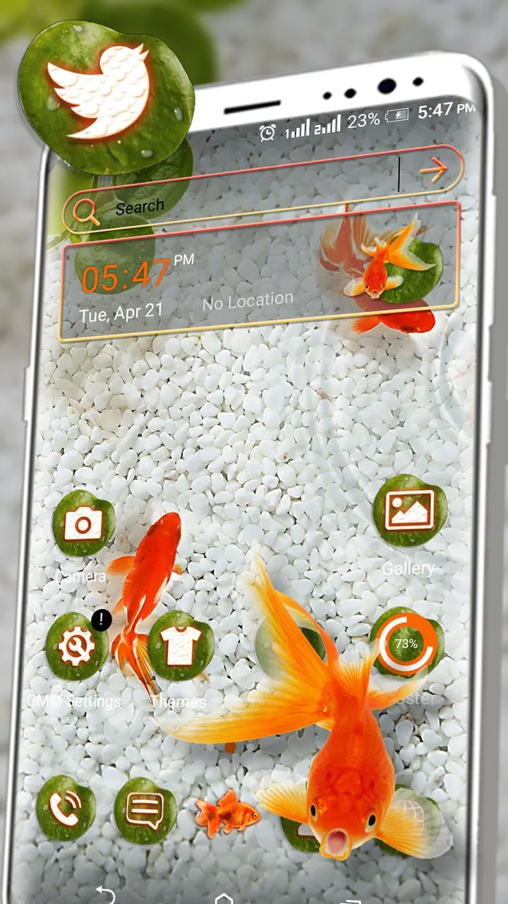 Koi Fish Water Launcher Theme | Indus Appstore | Screenshot