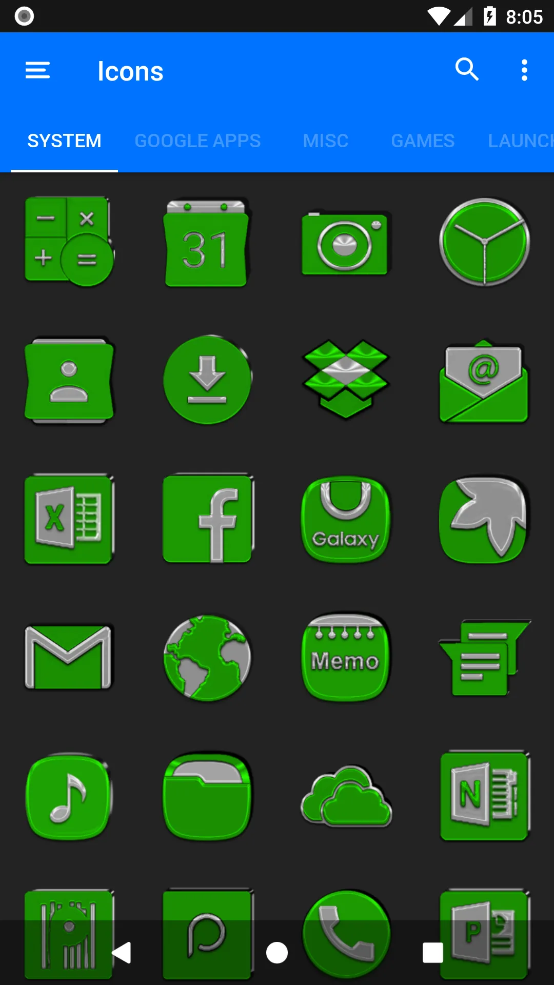 Green Icon Pack | Indus Appstore | Screenshot