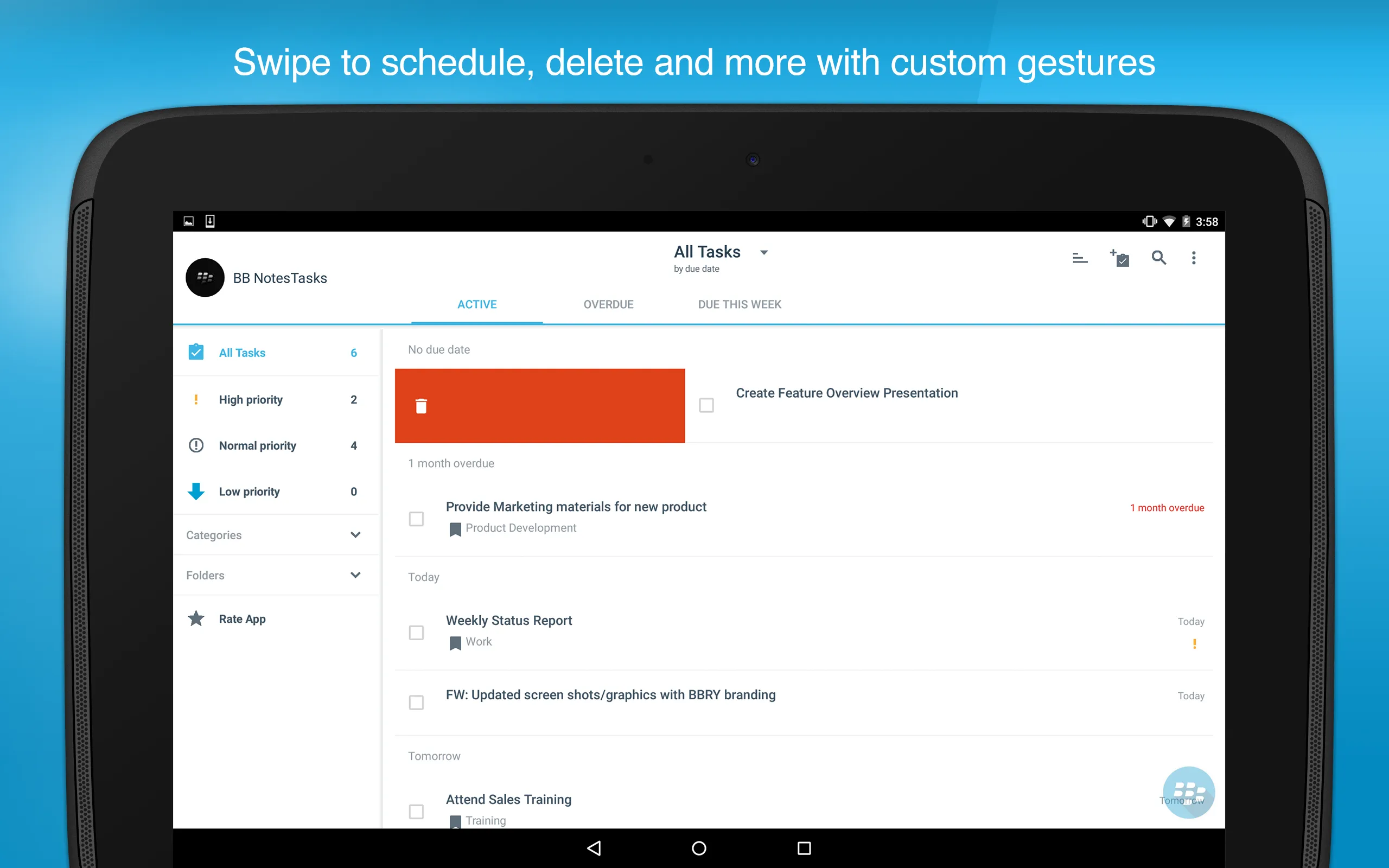 BlackBerry Tasks | Indus Appstore | Screenshot