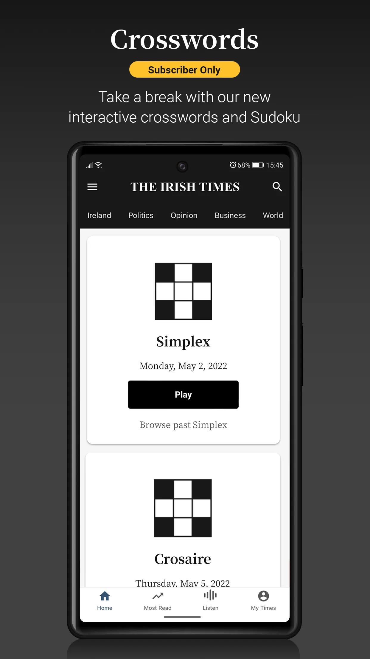 Irish Times News | Indus Appstore | Screenshot